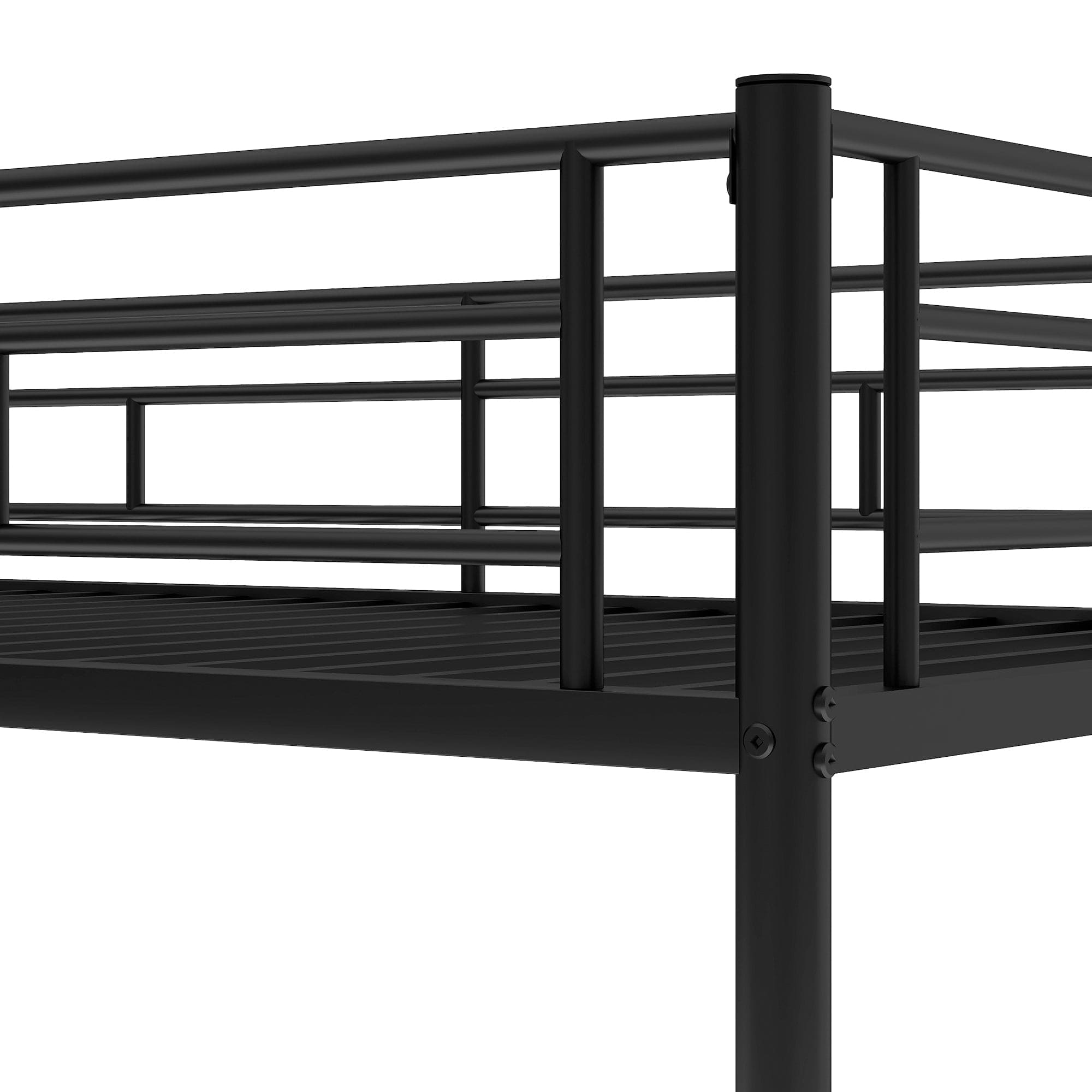 Twin over Twin Bunk Bed with Trundle, Black(OLD SKU:MF192387AAB)