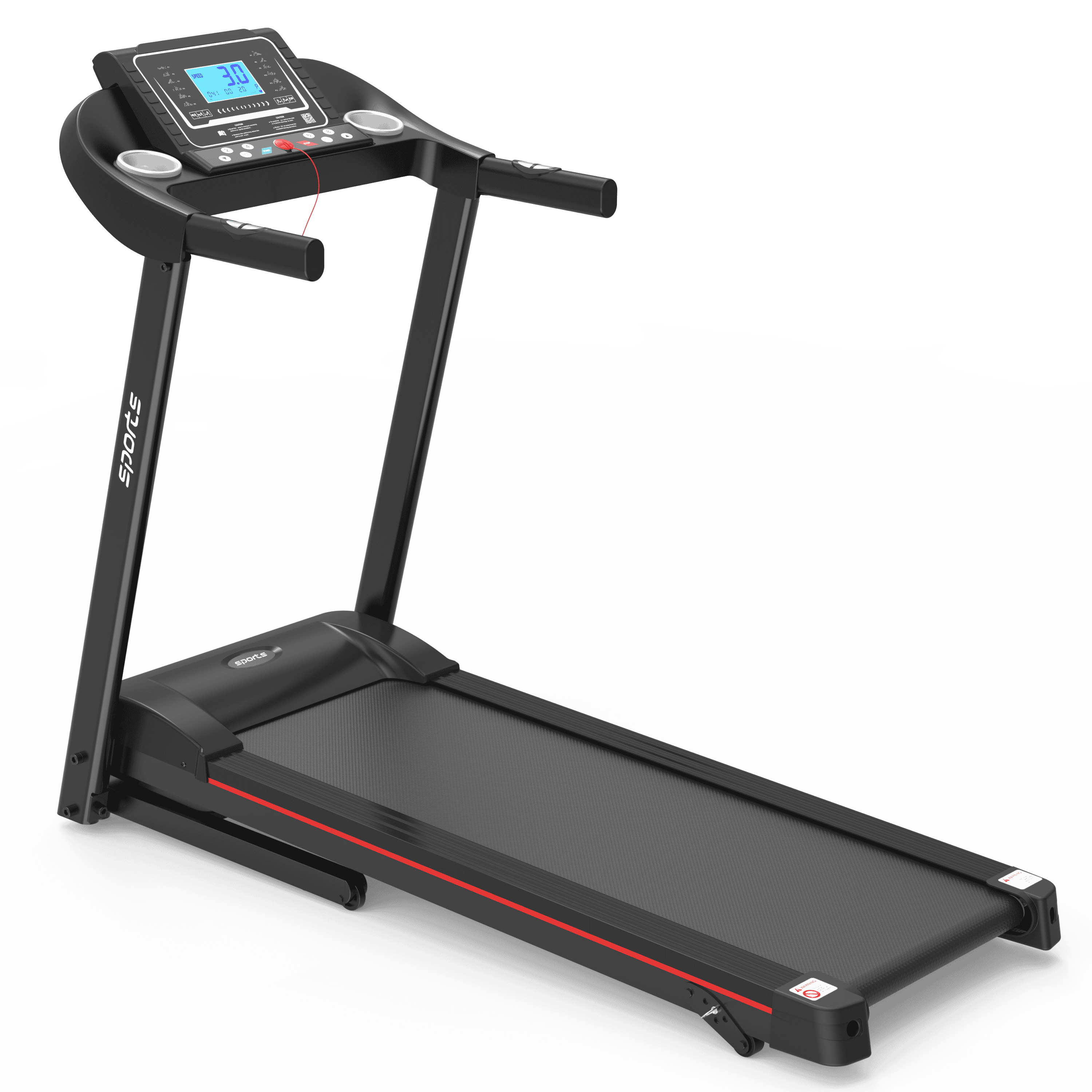 Fitshow App Home Foldable Treadmill with Incline, Folding Treadmill for Home Workout, Electric Walking Treadmill Machine 5" LCD Screen 250 LB Capacity Bluetooth Music