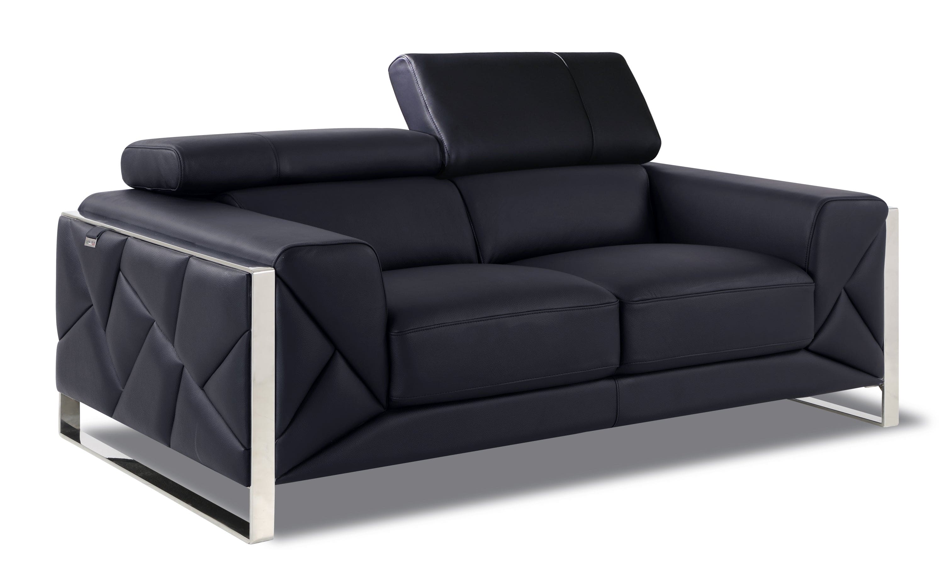 Global United Top Grain Italian Leather  Loveseat