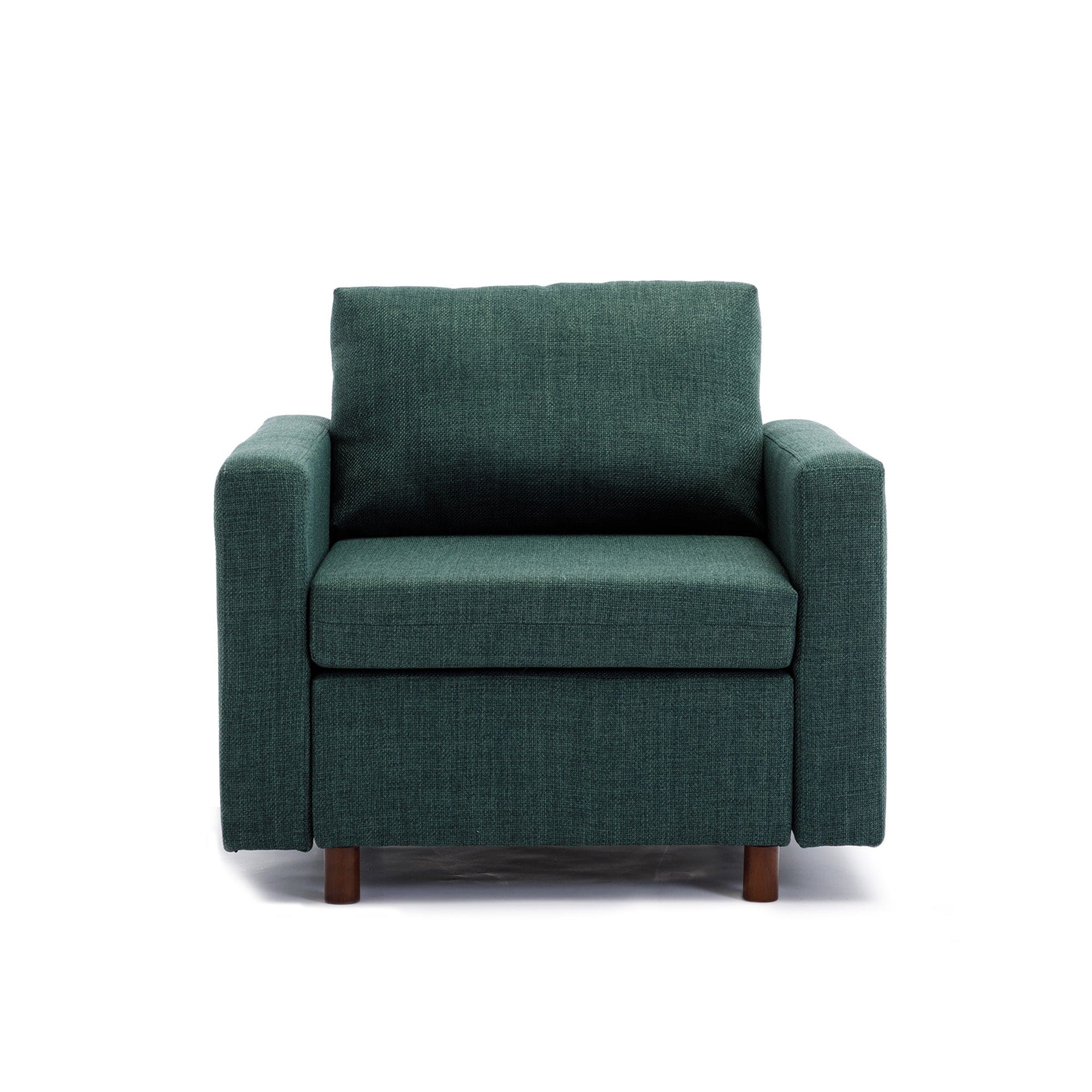 Single Seat Module Sofa Sectional Couch,Cushion Covers Non-removable and Non-Washable,Green