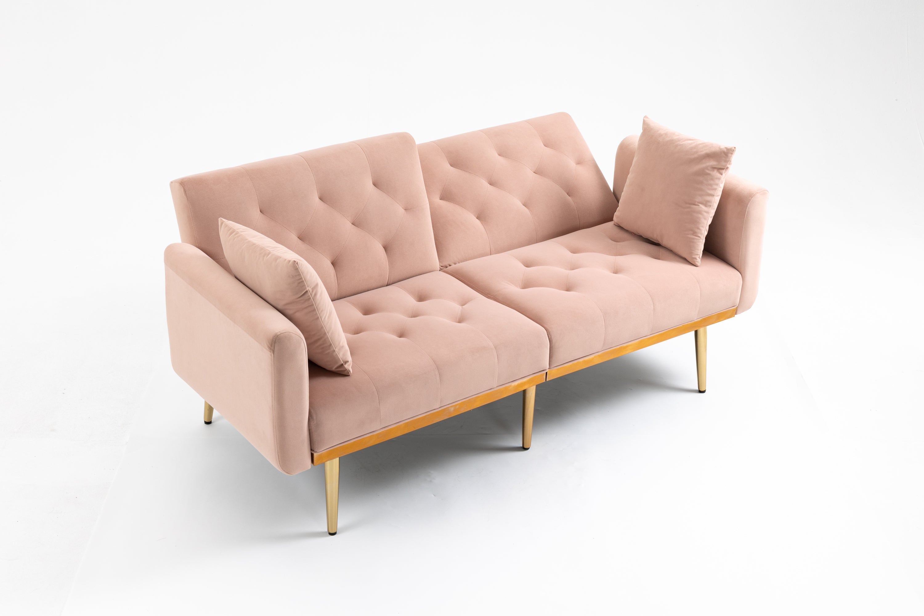 COOLMORE  Velvet  Sofa , Accent sofa .loveseat sofa with metal  feet