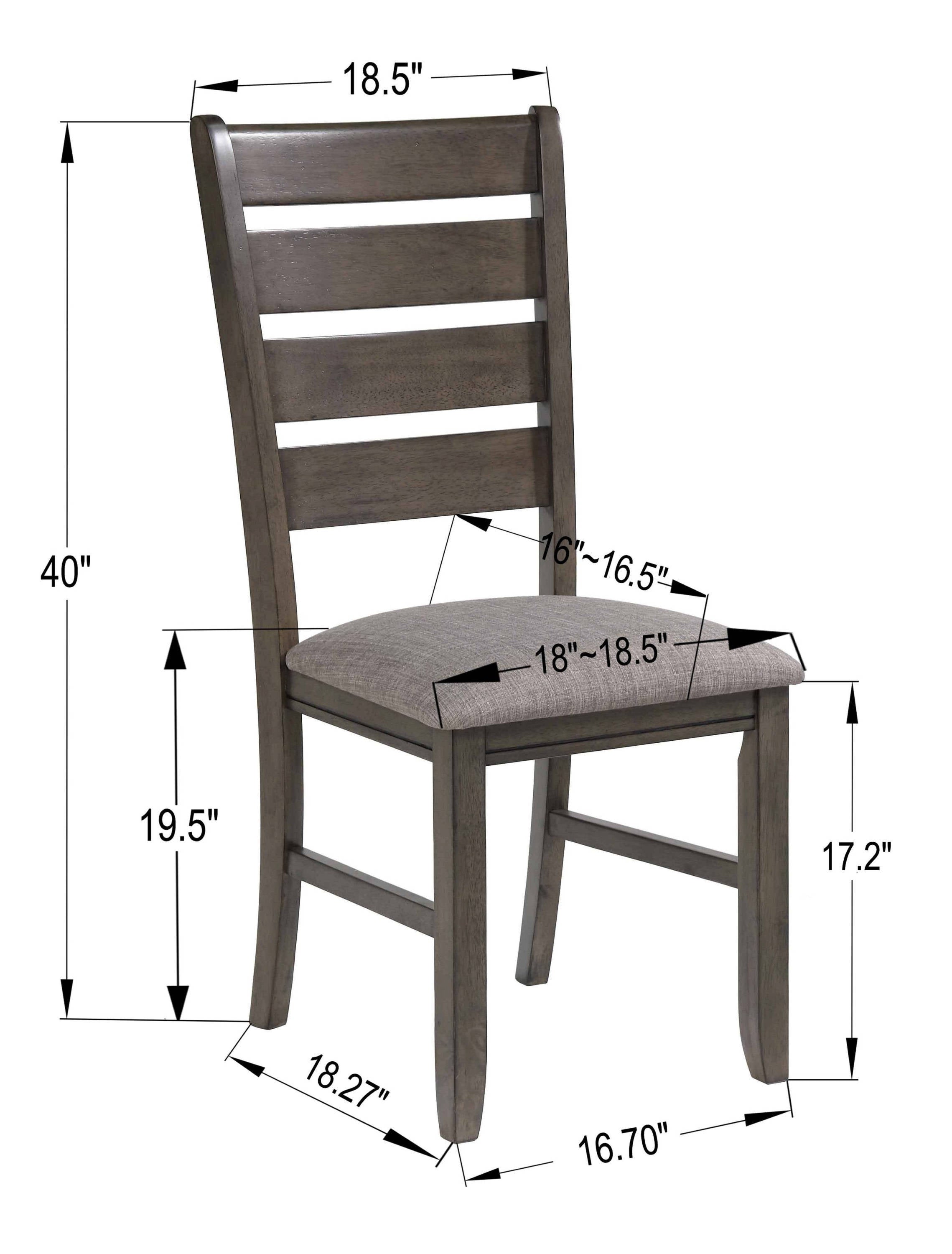 Contemporary 6pc Dining Set 18" Extendable Leaf Table Linen Look Fabric Upholstered Chair Bench Seats Gray Finish Wooden Solid Wood Dining Room Furniture