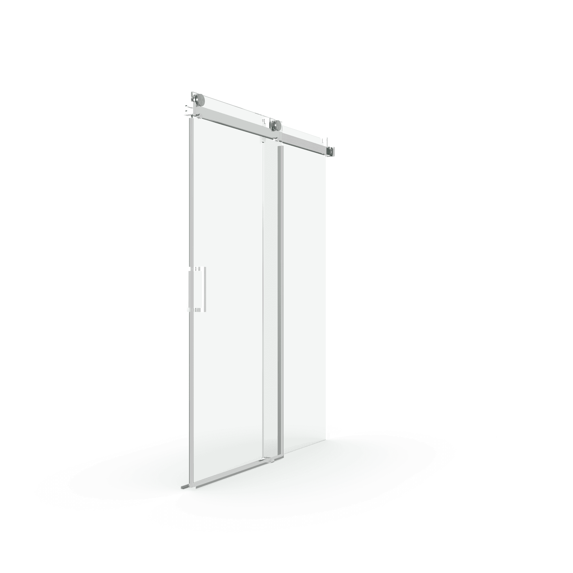 Elan 56 to 60 in. W x 76 in. H Sliding Frameless Soft-Close Shower Door with Premium 3/8 Inch (10mm) Thick Tampered Glass in Brushed Nickel 22D01-60BN