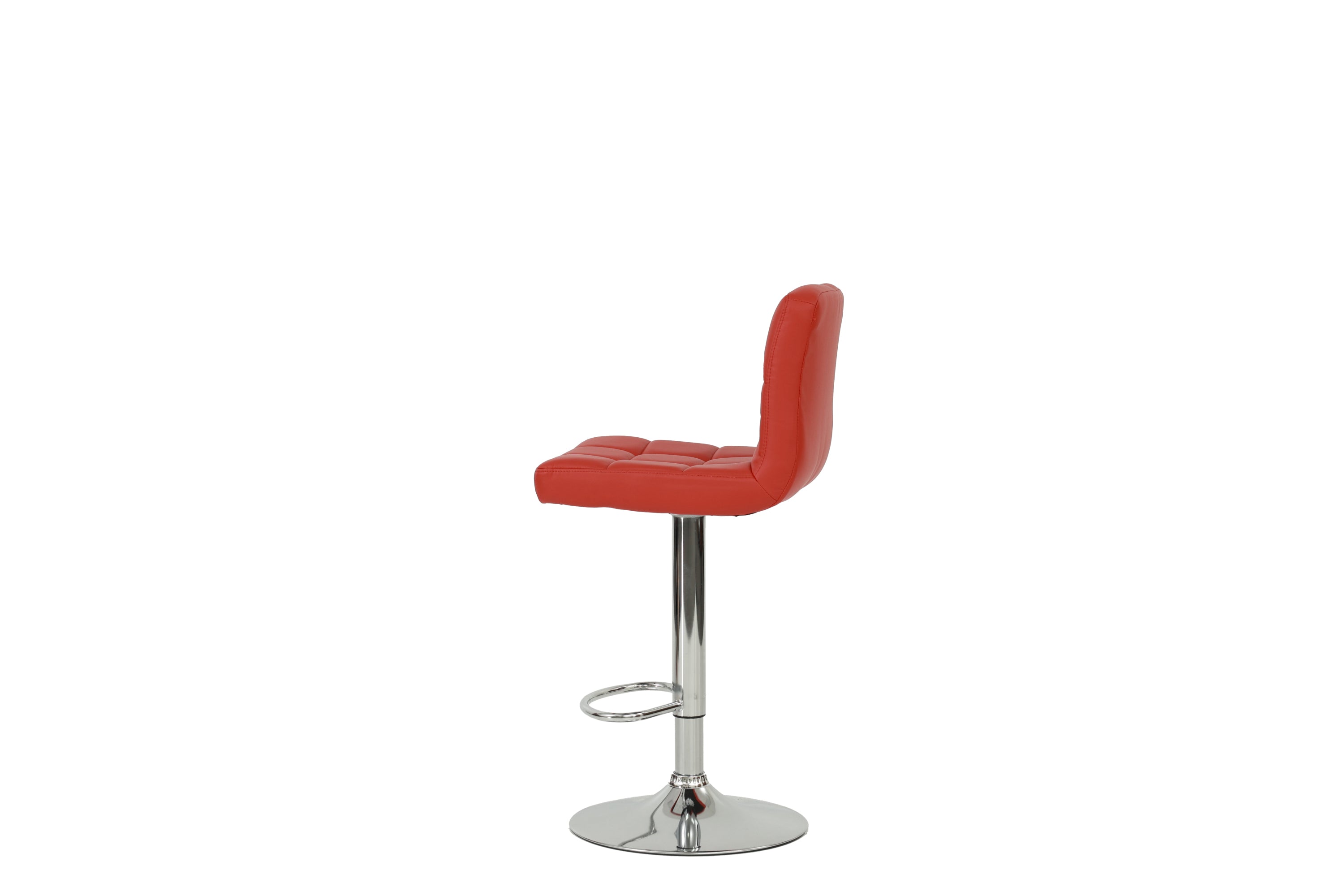 BAR STOOL in Red, Chrome