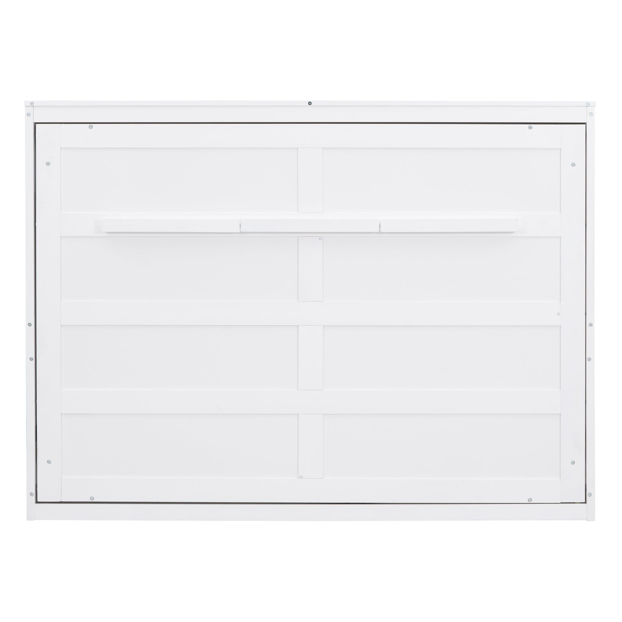 Full Size Murphy Bed Wall Bed,White