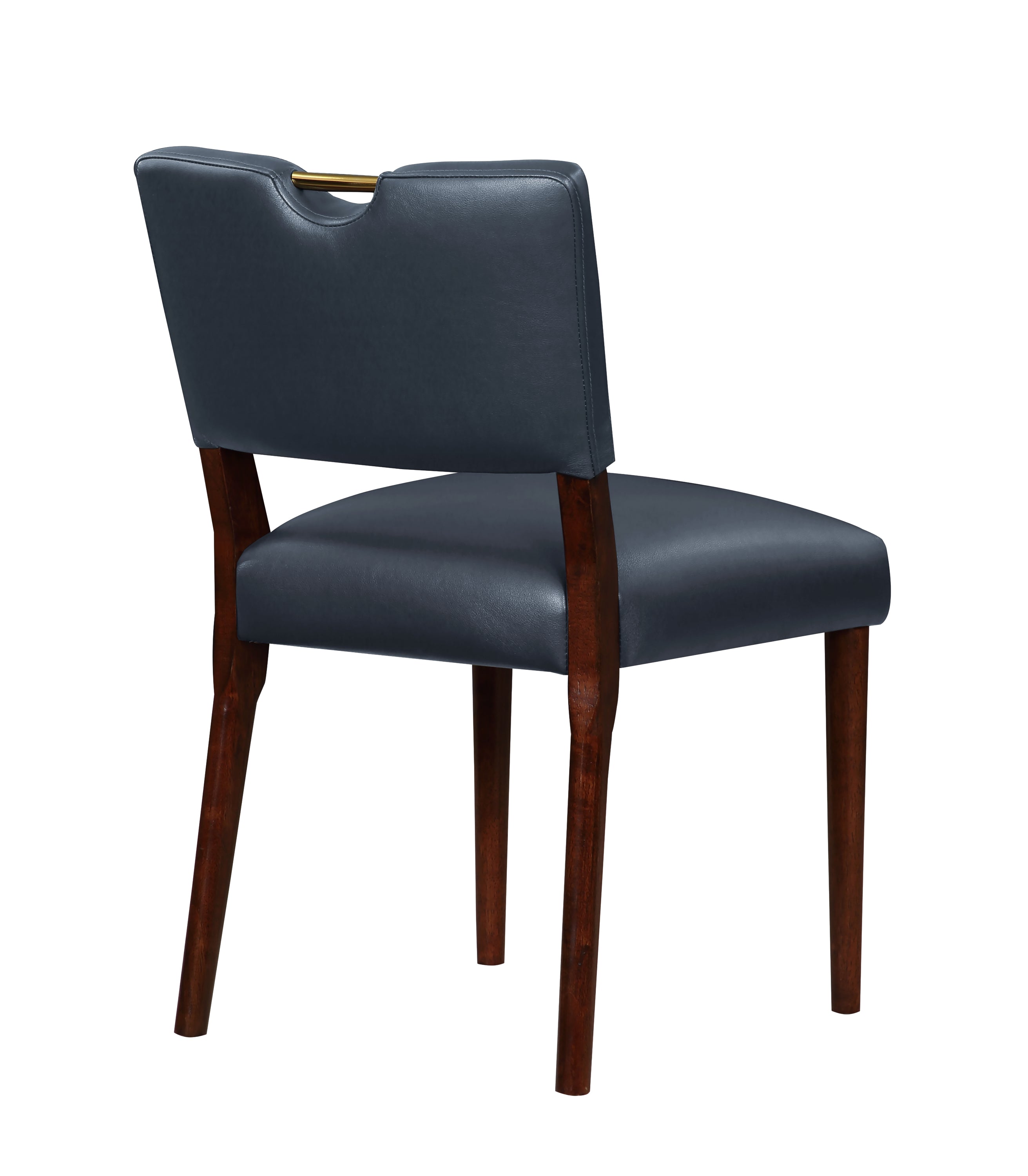 Bryson Midnight Blue Faux Leather Dining Chair - Set of 2