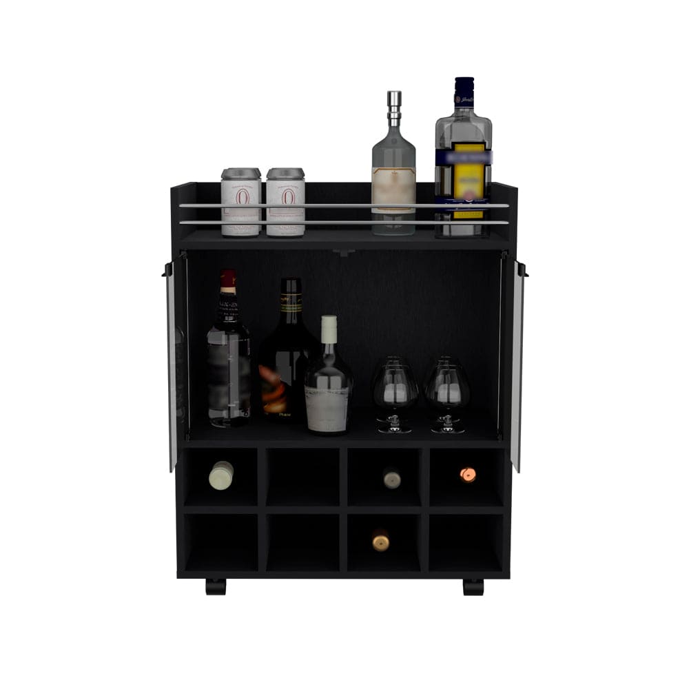 Bar Cart Philadelphia, Living Room, Black