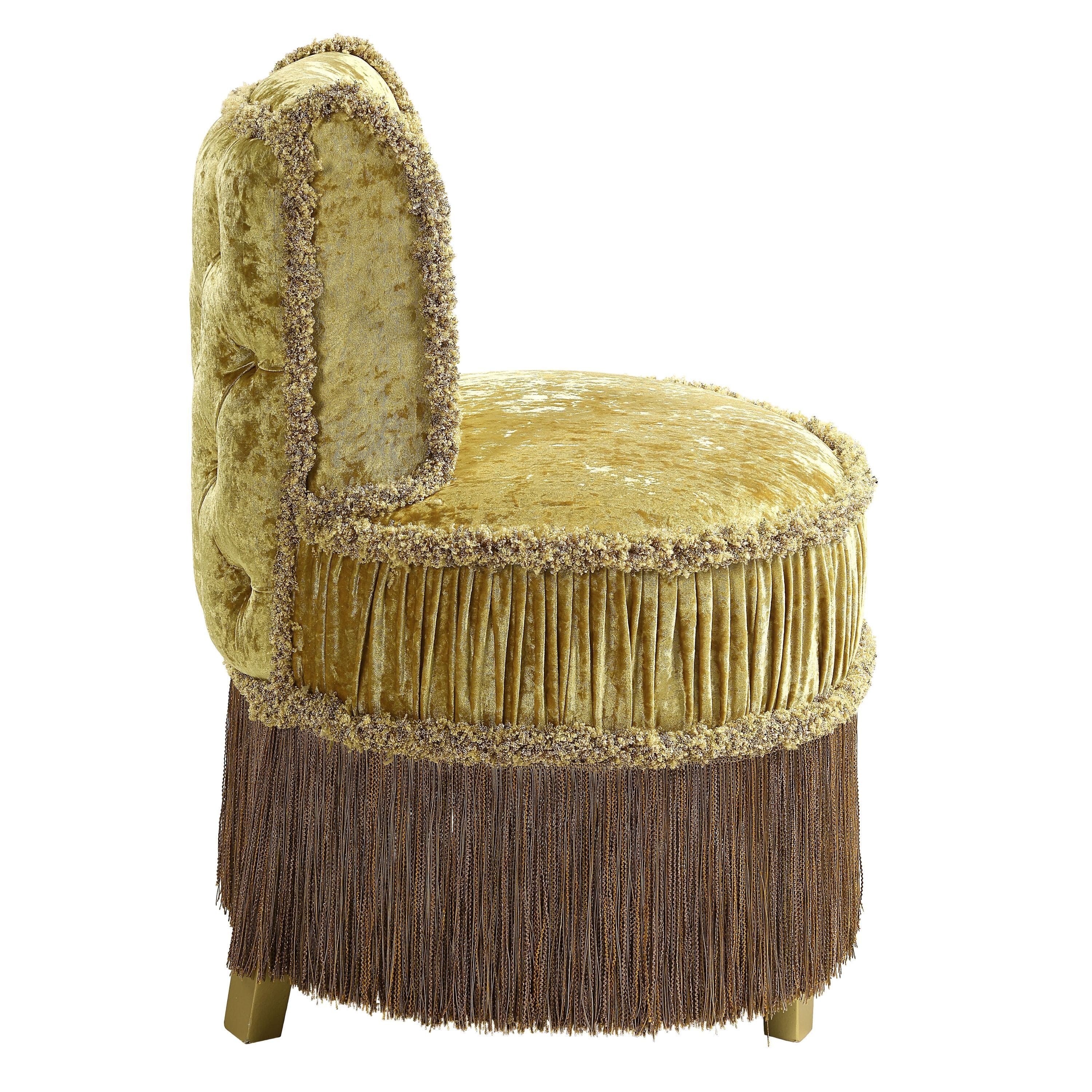 ACME Bernadette STOOL Gold Finish BD01478