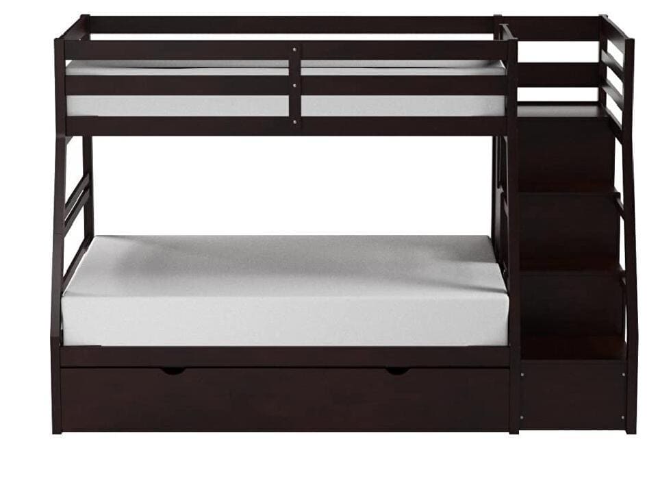 ACME Jason Bunk Bed (Twin/Full) in Espresso 37015