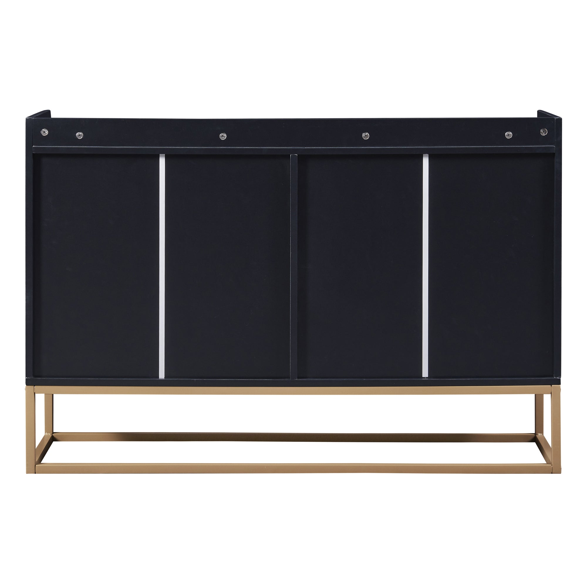 TREXM Modern Sideboard Elegant Buffet Cabinet with Large Storage Space for Dining Room, Entryway (Black)