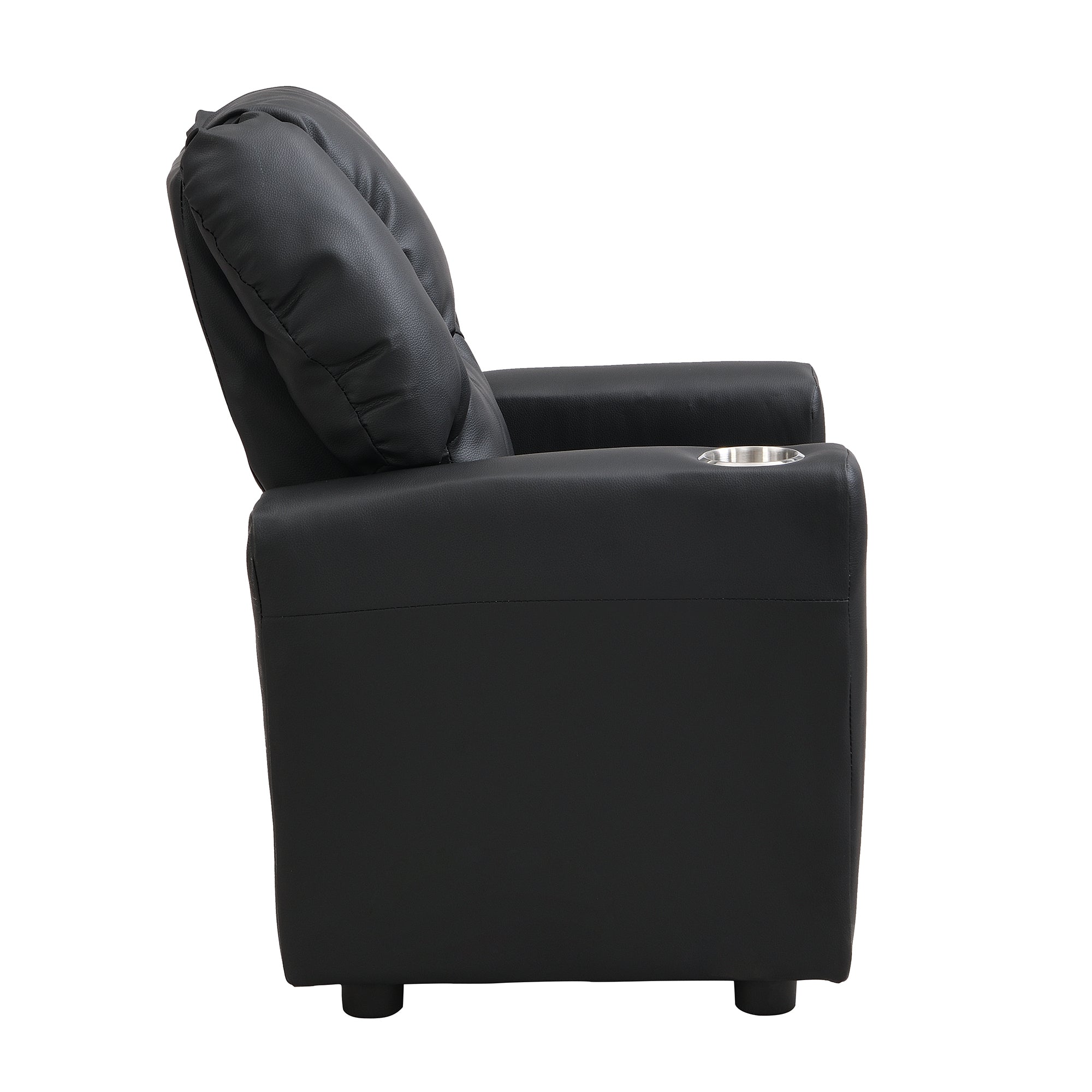 Kids Recliner Chair  Black PVC