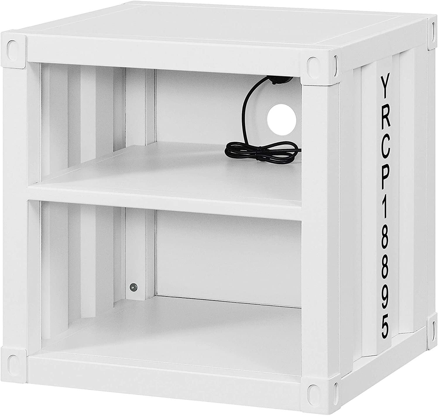 ACME Cargo Nightstand (USB), White 35907