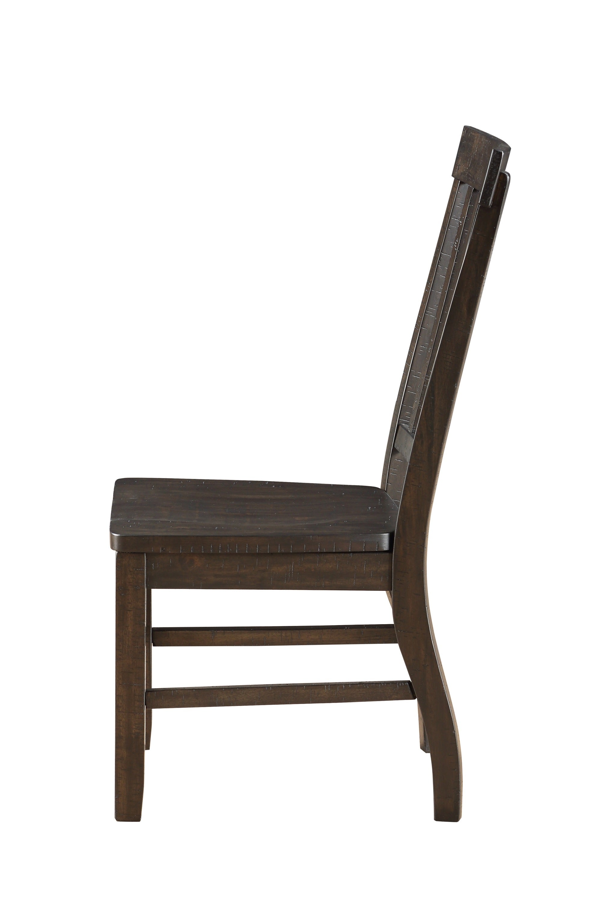 ACME Maisha Side Chair (Set-2) in Rustic Walnut 61032