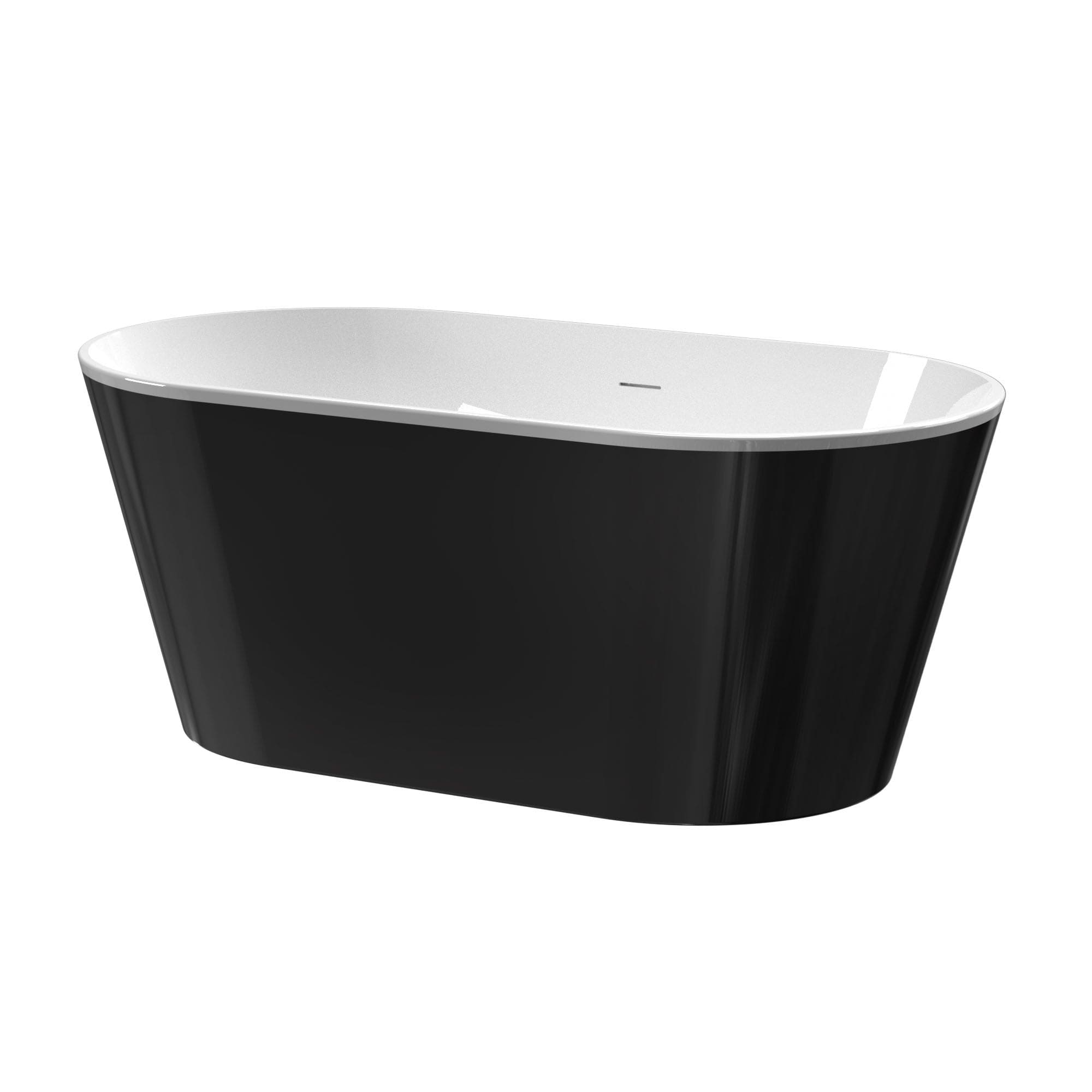 Acrylic Freestanding Soaking Bathtub-60‘’-black