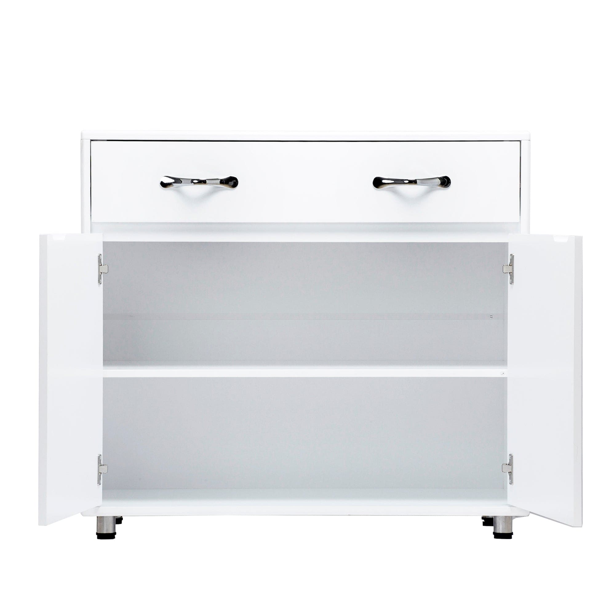 Two door Side Table-White