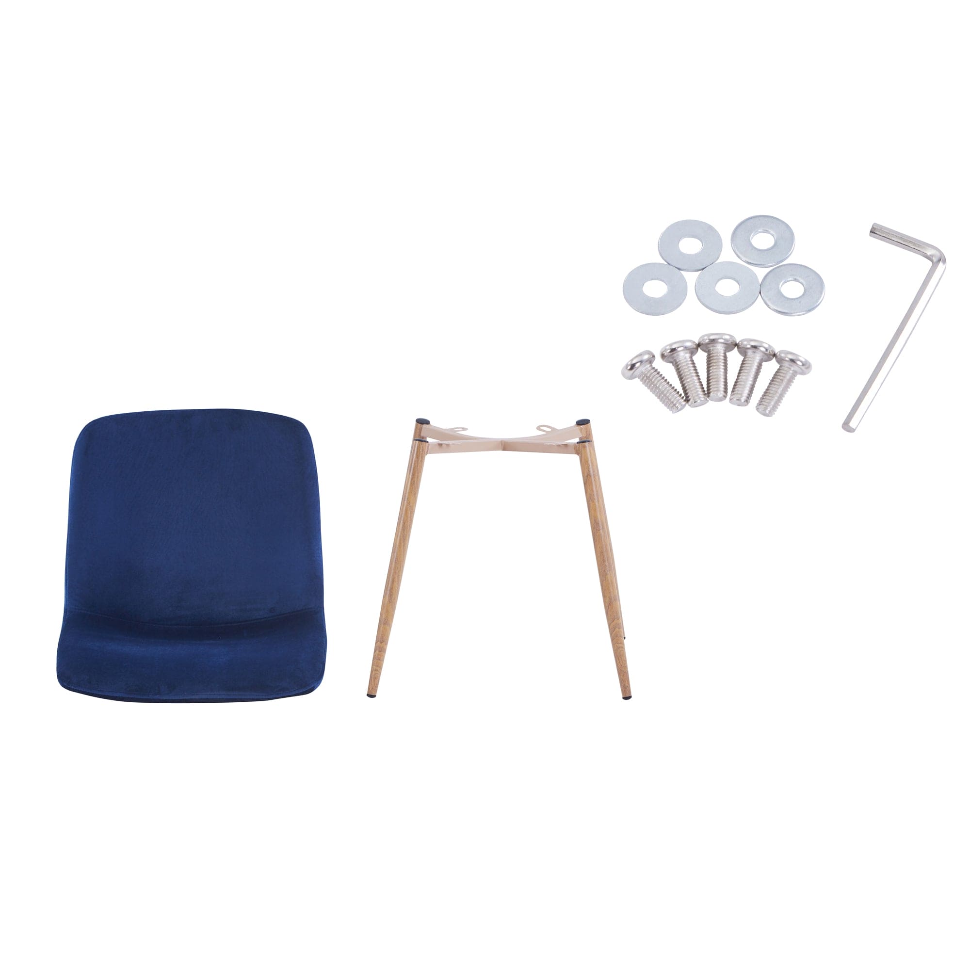 Dining Chair 4PCS（BLUE），Modern style，New technology.Suitable for restaurants, cafes, taverns, offices, living rooms, reception rooms.