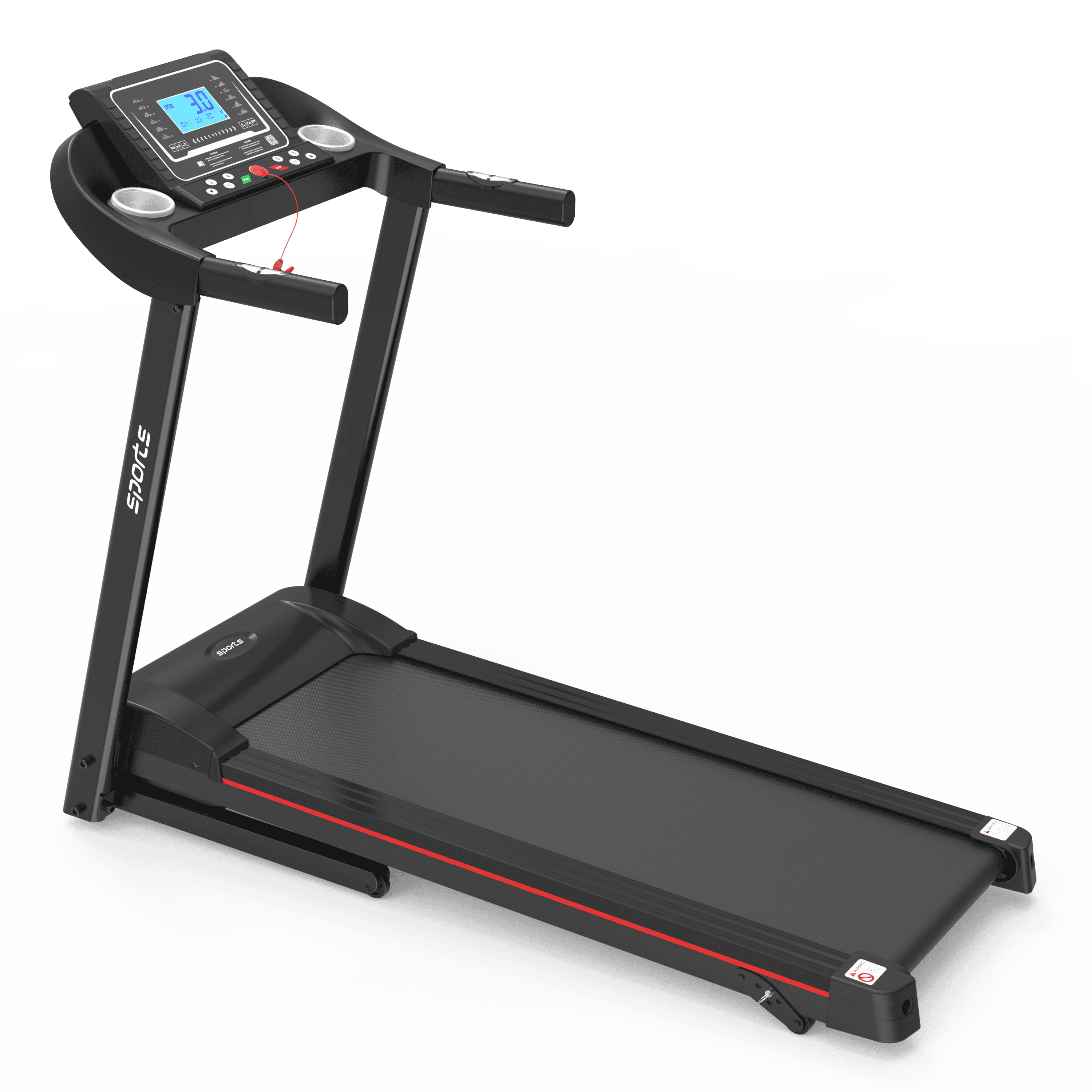 Fitshow App Home Foldable Treadmill with Incline, Folding Treadmill for Home Workout, Electric Walking Treadmill Machine 5" LCD Screen 250 LB Capacity Bluetooth Music