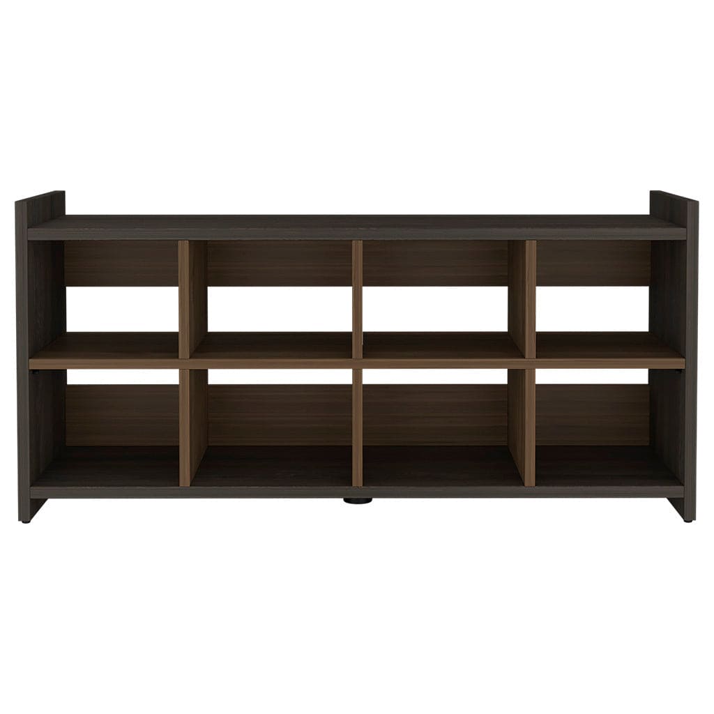 Shoe Rack Augusta, Eight Shoe Capacity, Carbon Espresso / Mahogany Finish