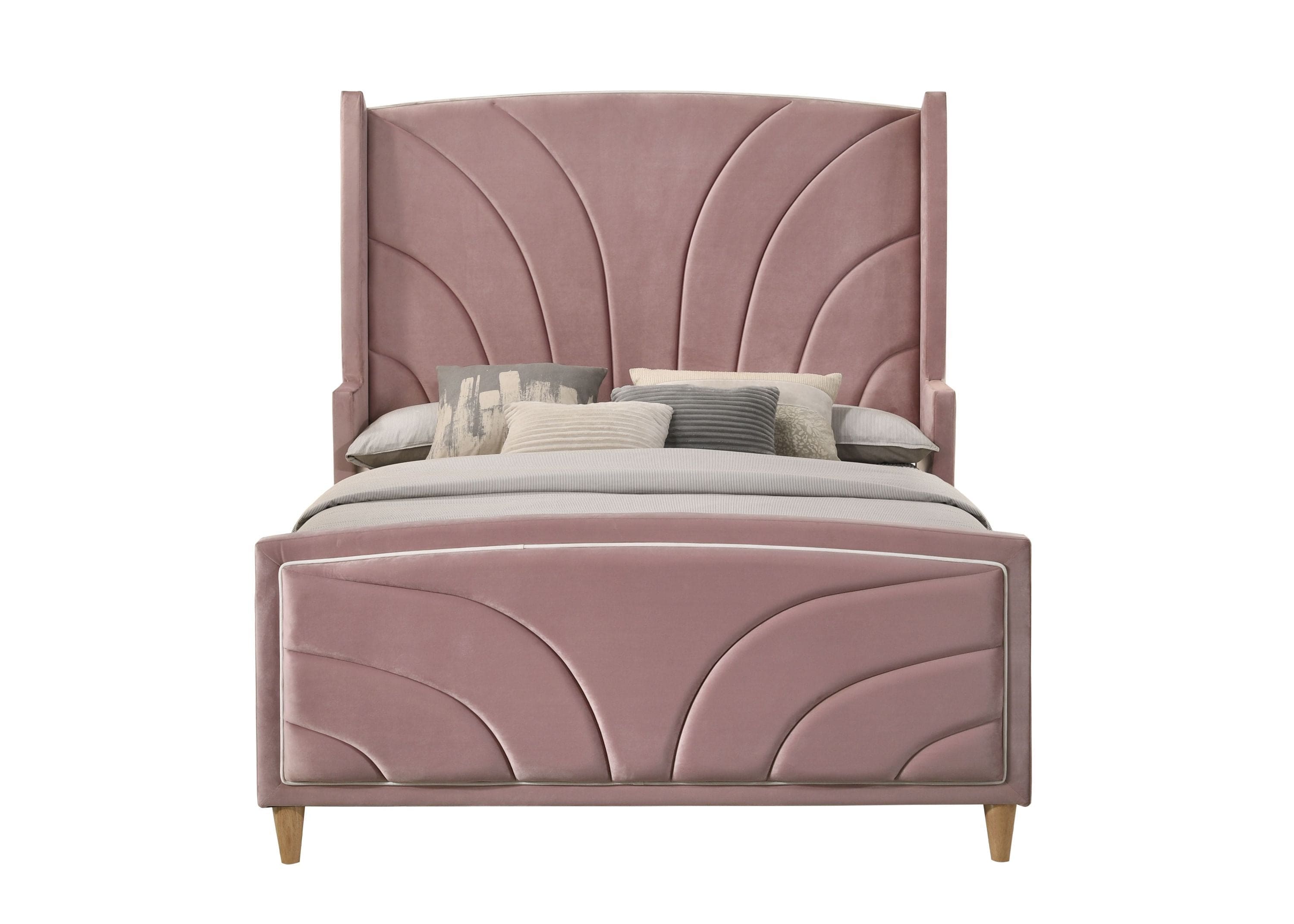 ACME Salonia Queen Bed, Pink Velvet BD01183Q