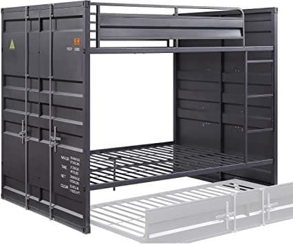 ACME Cargo Bunk Bed (Full/Full), Gunmetal (1Set/2Ctn) 37895