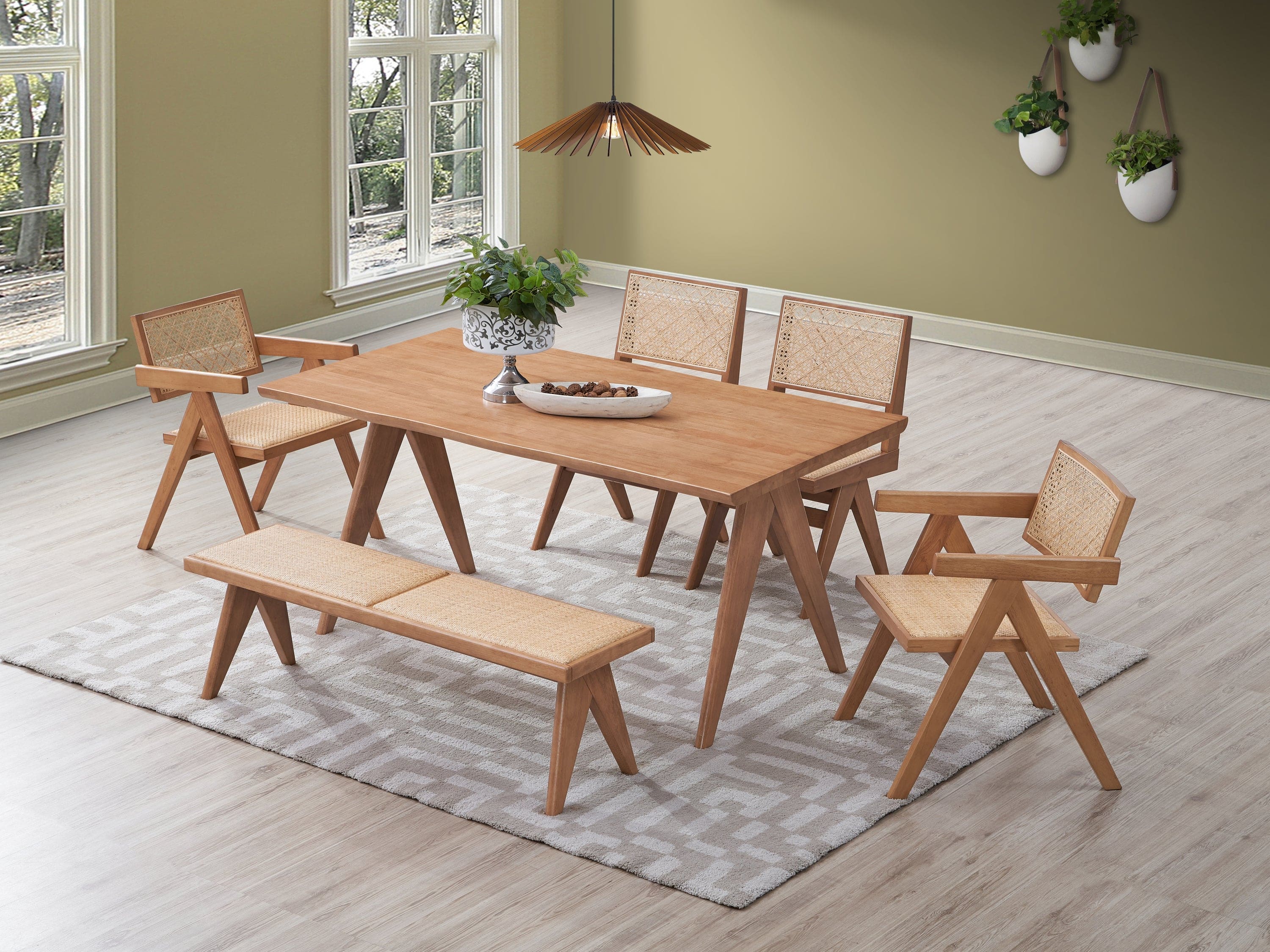 ACME Velentina Dining Table, Natural Finish DN02371