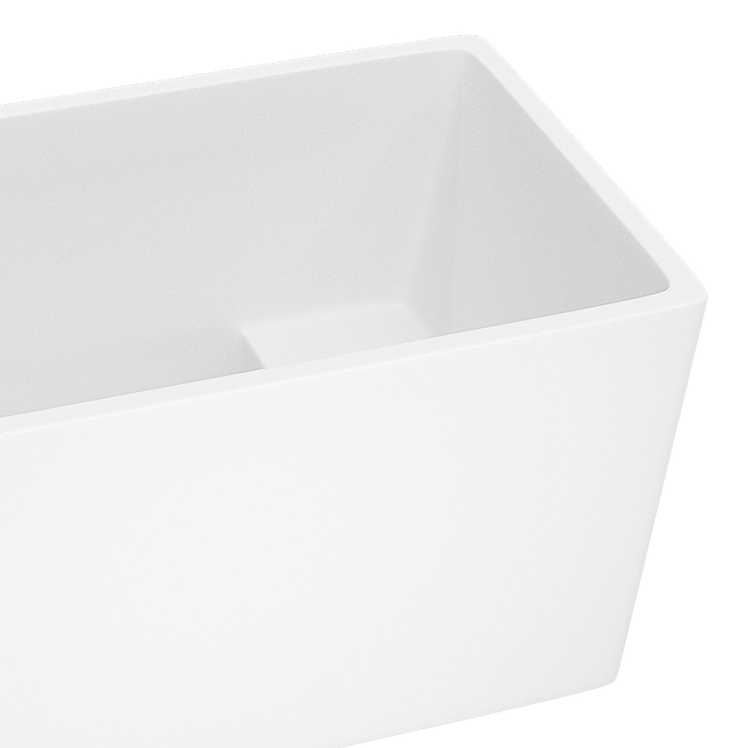 Freestanding Acrylic Flatbottom  Soaking Tub  Bathtub in White