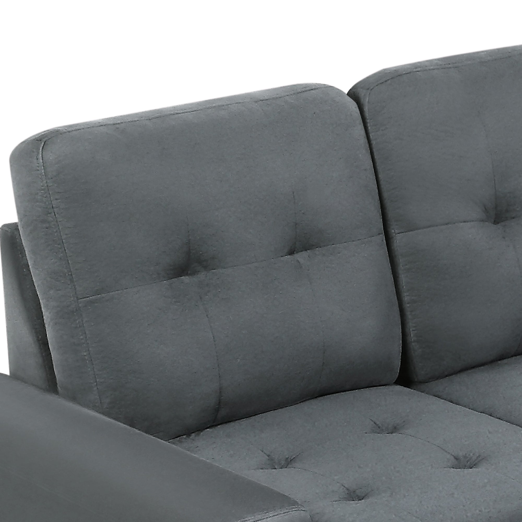 Orisfur. Sectional Sofa with Reversible Chaise Lounge, L-Shaped Couch with Storage Ottoman and Cup Holders