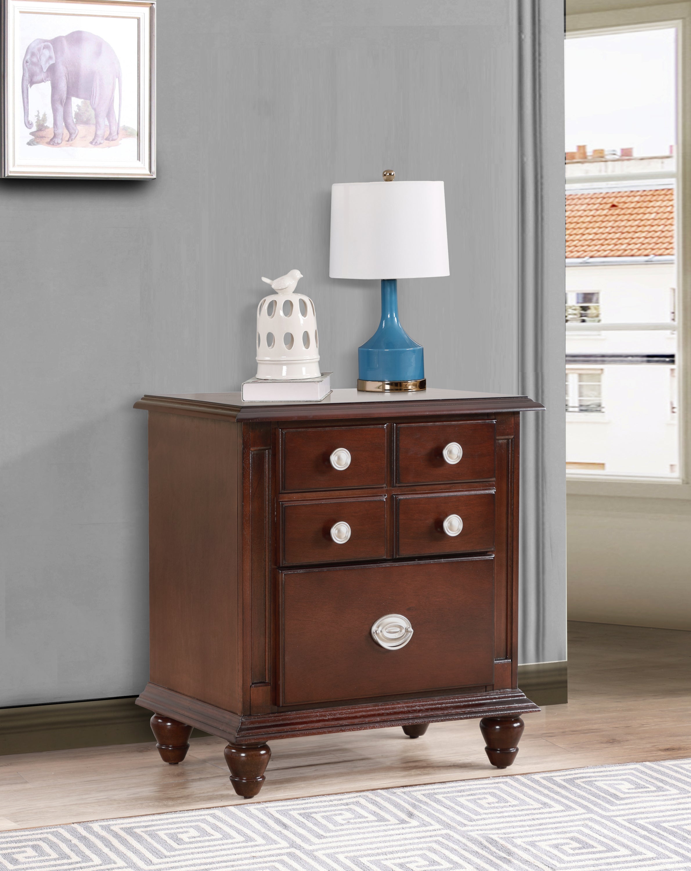 Glory Furniture Summit G5950-N Night Stand , Cappuccino