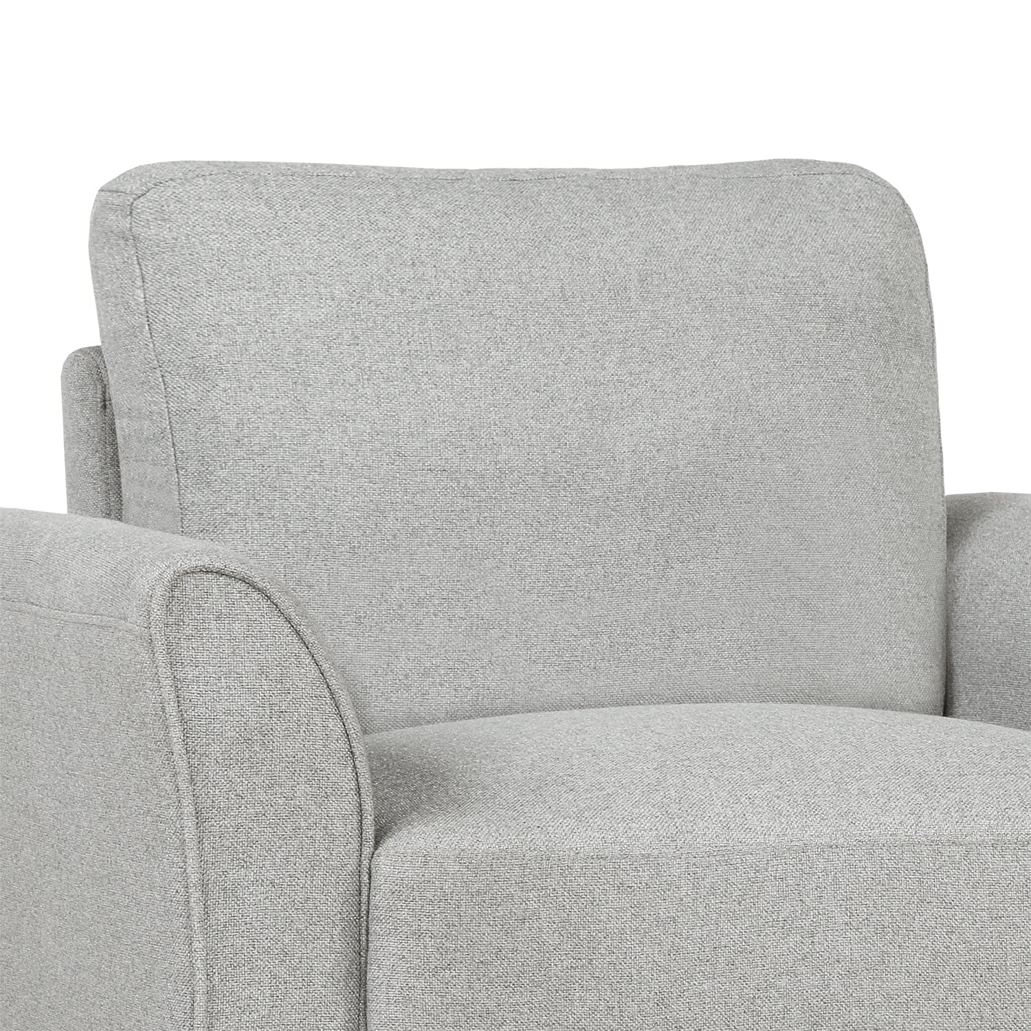 Living Room Furniture Armrest Single Sofa (Light Gray)