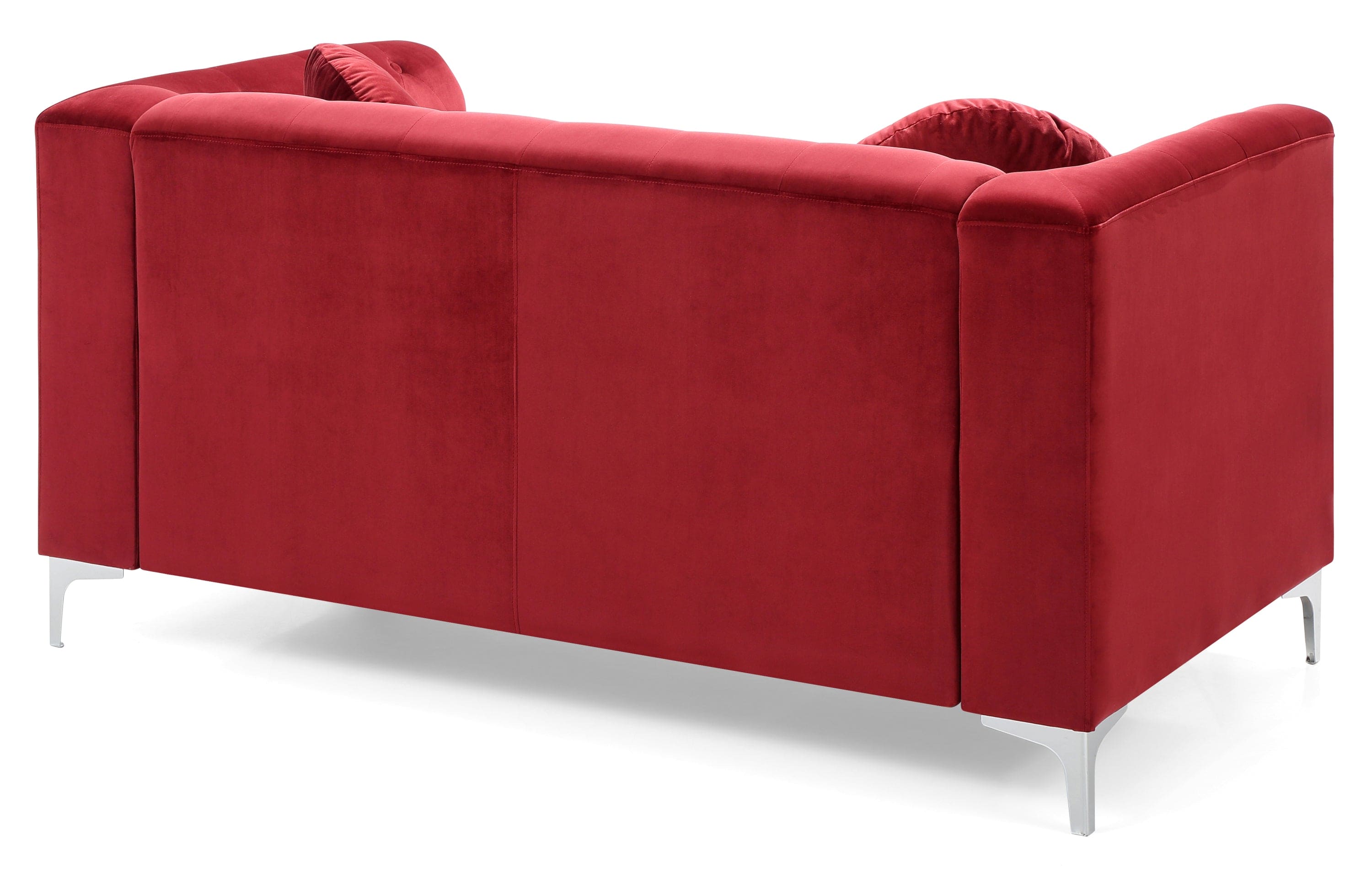 Glory Furniture Pompano G789A-L Loveseat ( 2 Boxes ) , BURGUNDY