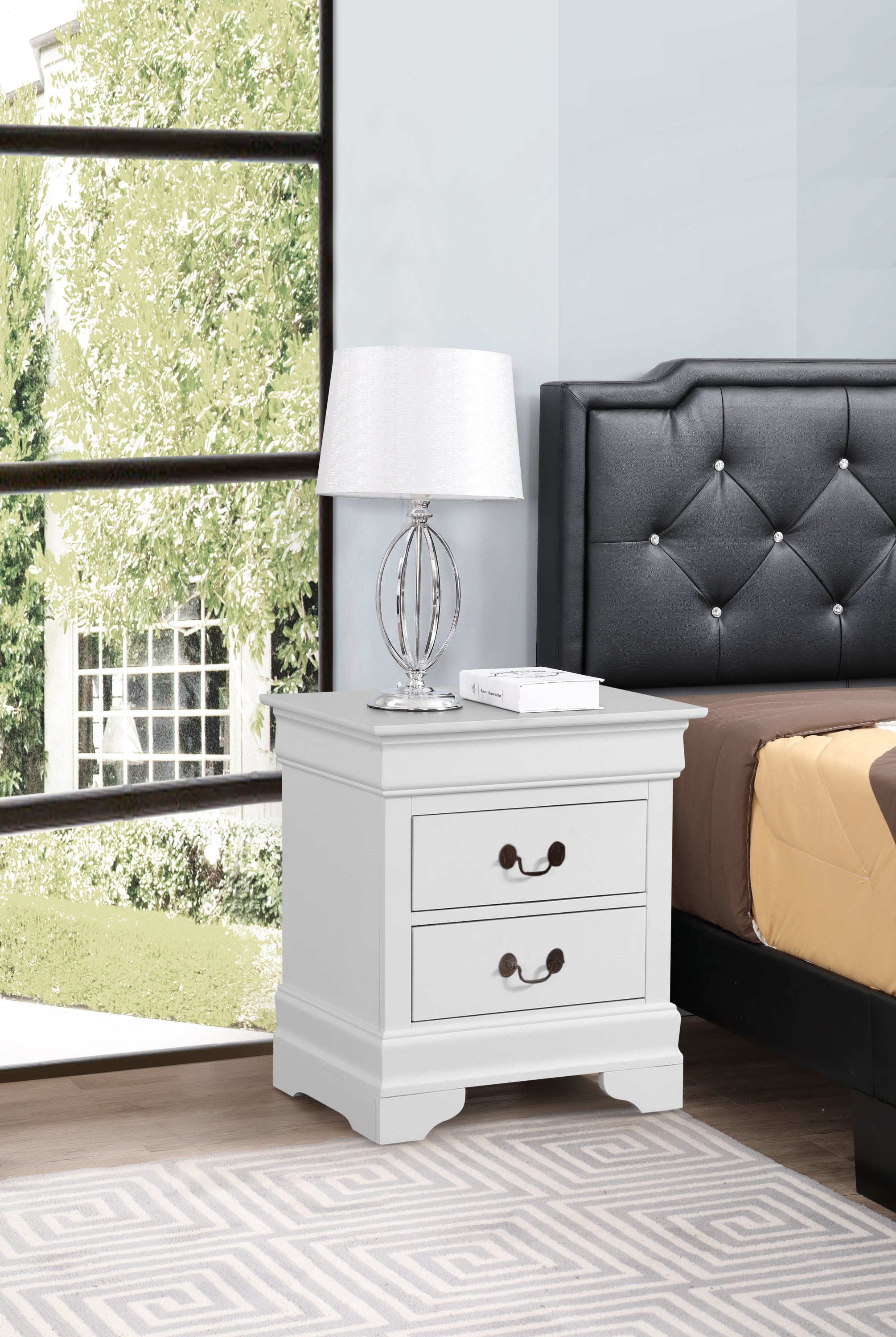 Glory Furniture LouisPhillipe G02190-N Nightstand , White