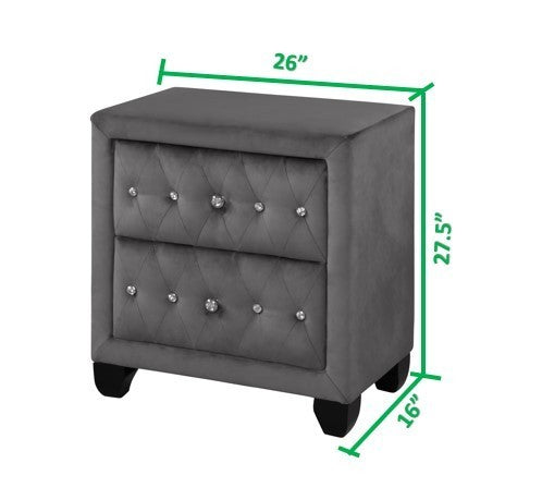 Sophia Nightstand Gray