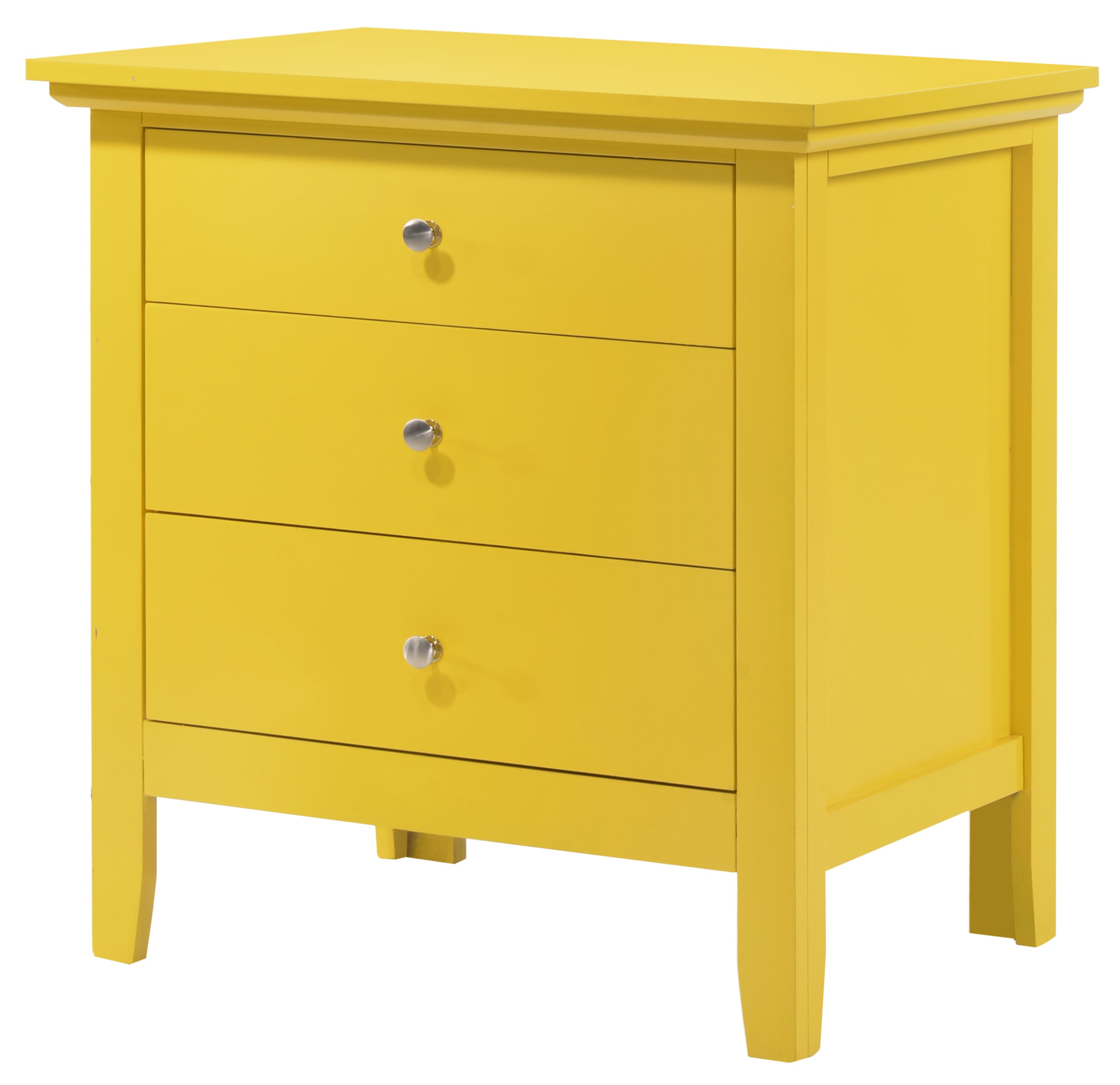 Glory Furniture Hammond G5402-N 3 Drawer Nightstand , Yellow