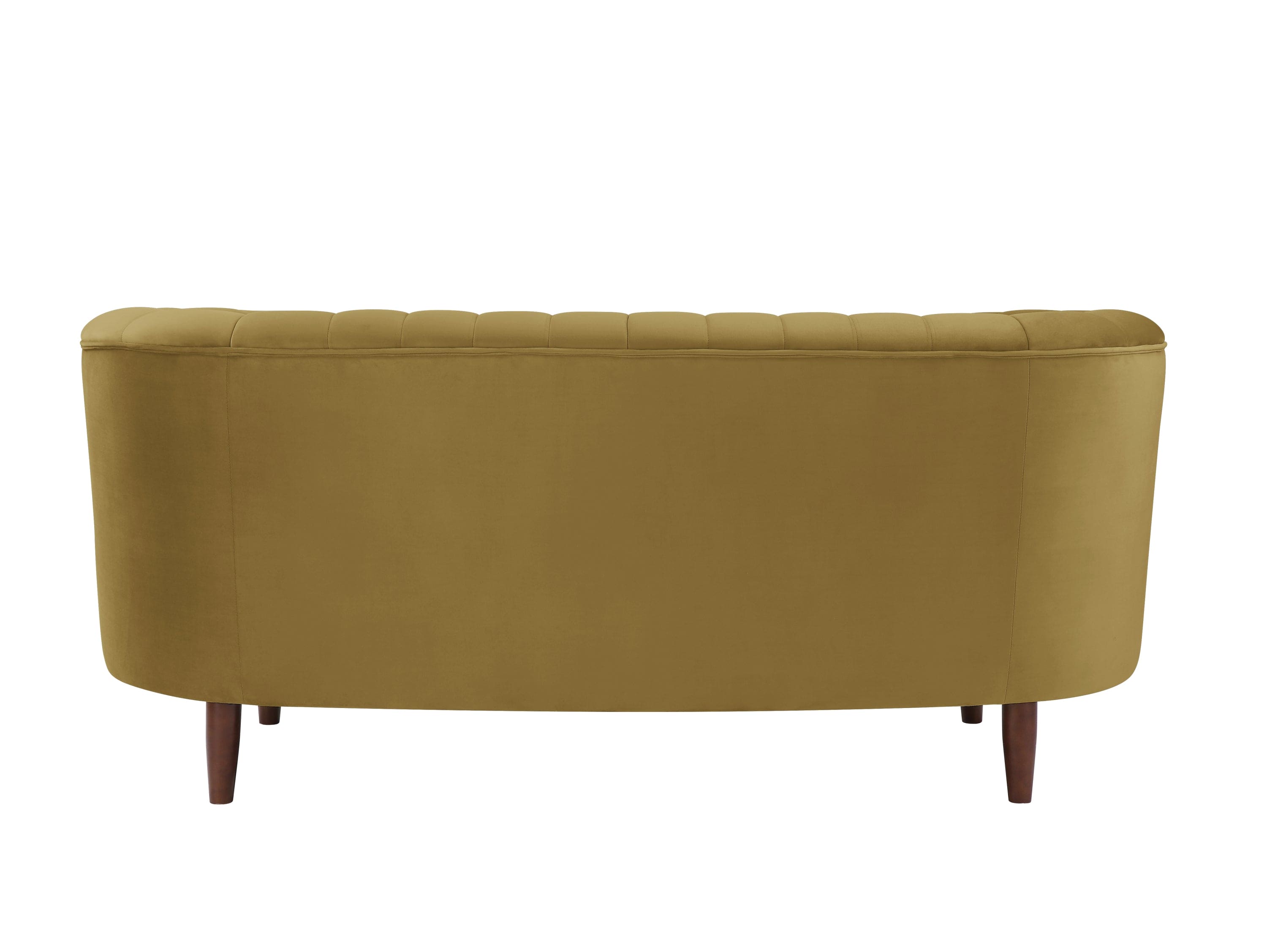 ACME Millephri Loveseat  in Olive Yellow Velvet LV00164