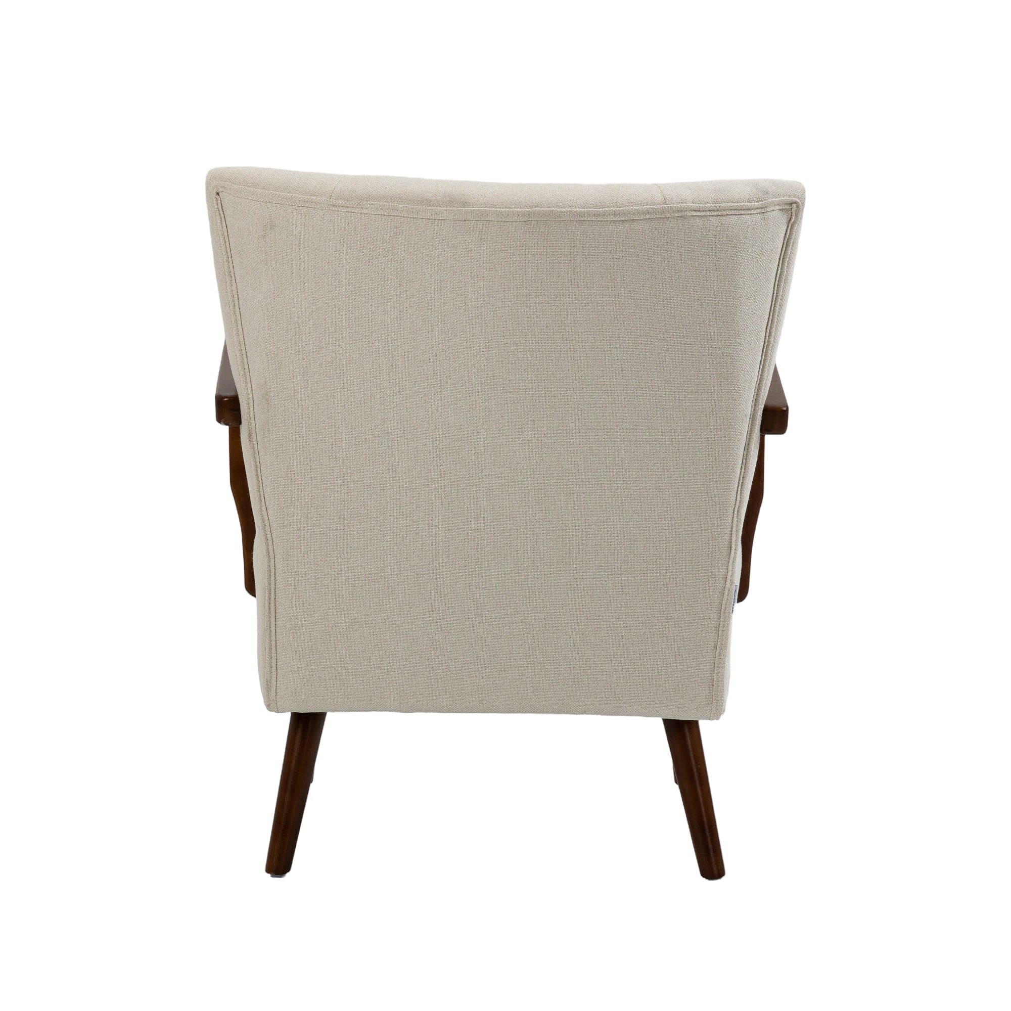 COOLMORE Wood Frame Armchair,  Modern Accent Chair Lounge Chair for Living Room