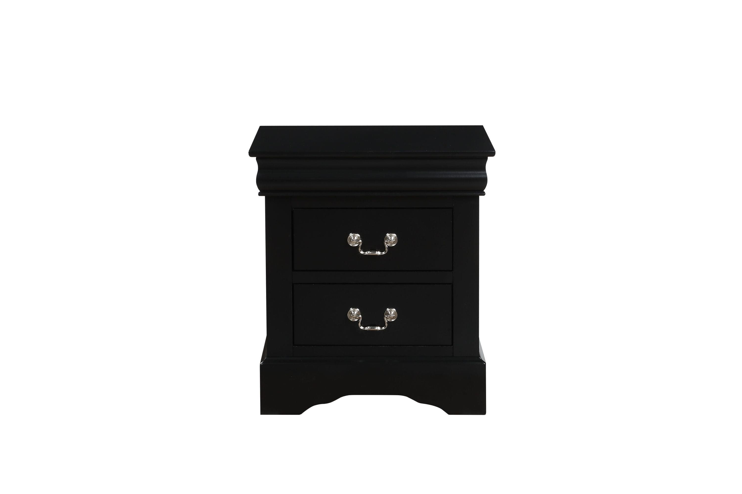 ACME Louis Philippe III Nightstand in Black 19503