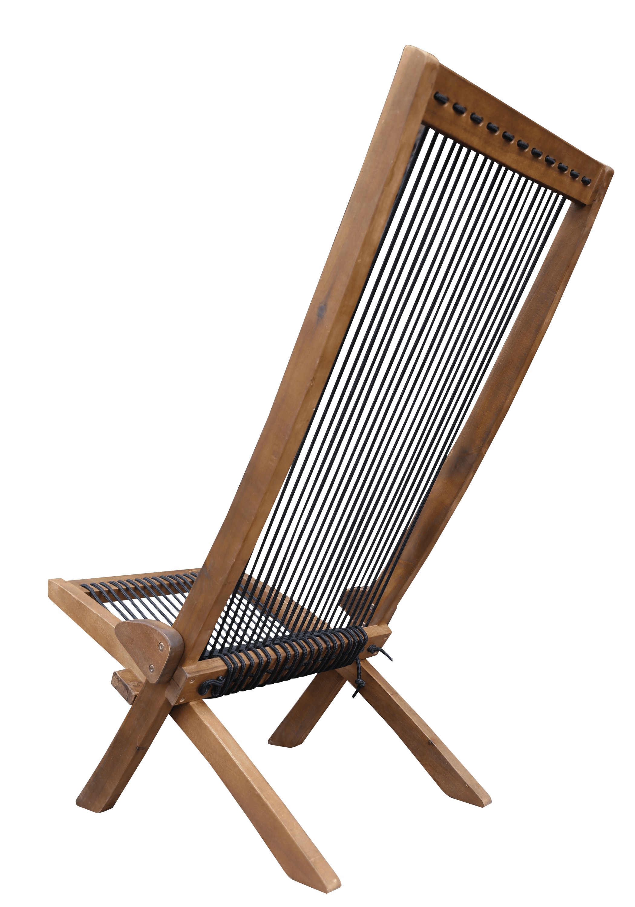 folding roping wood chair