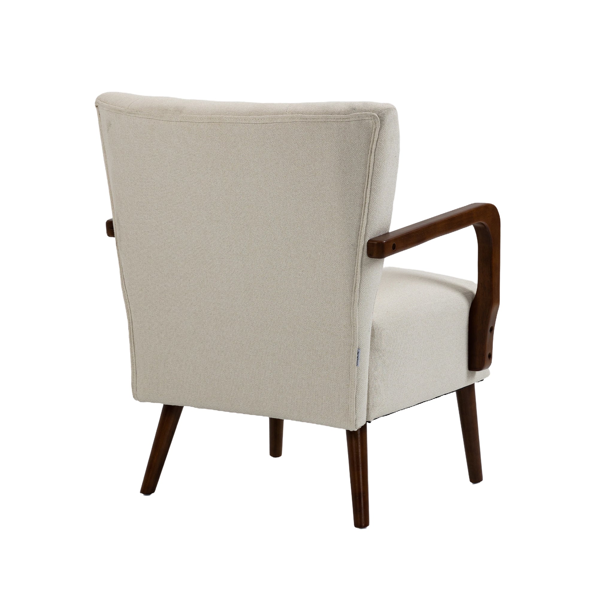 COOLMORE Wood Frame Armchair,  Modern Accent Chair Lounge Chair for Living Room