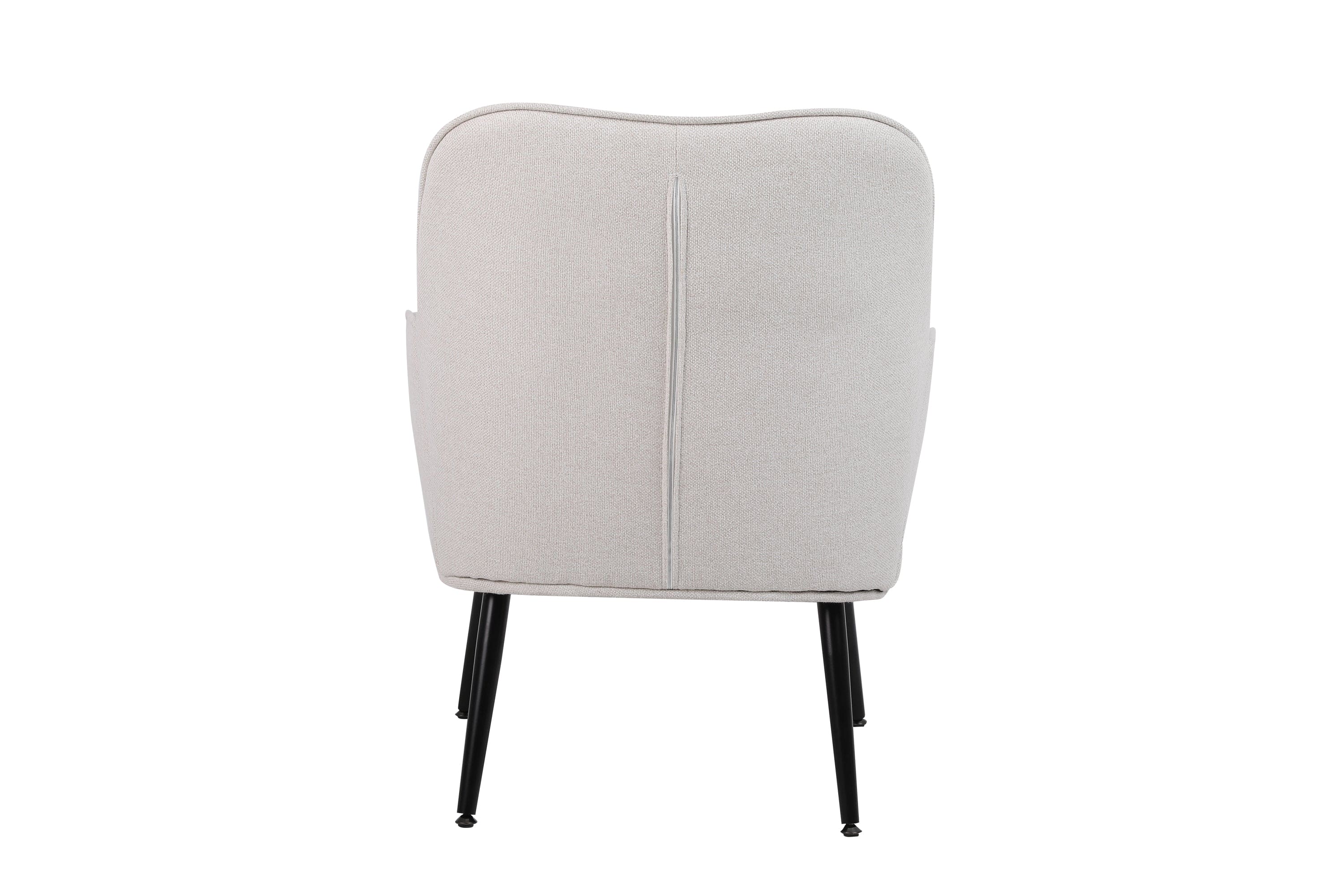 Modern Mid Century Chair velvet  Sherpa Armchair for Living Room Bedroom Office Easy Assemble(Beige)