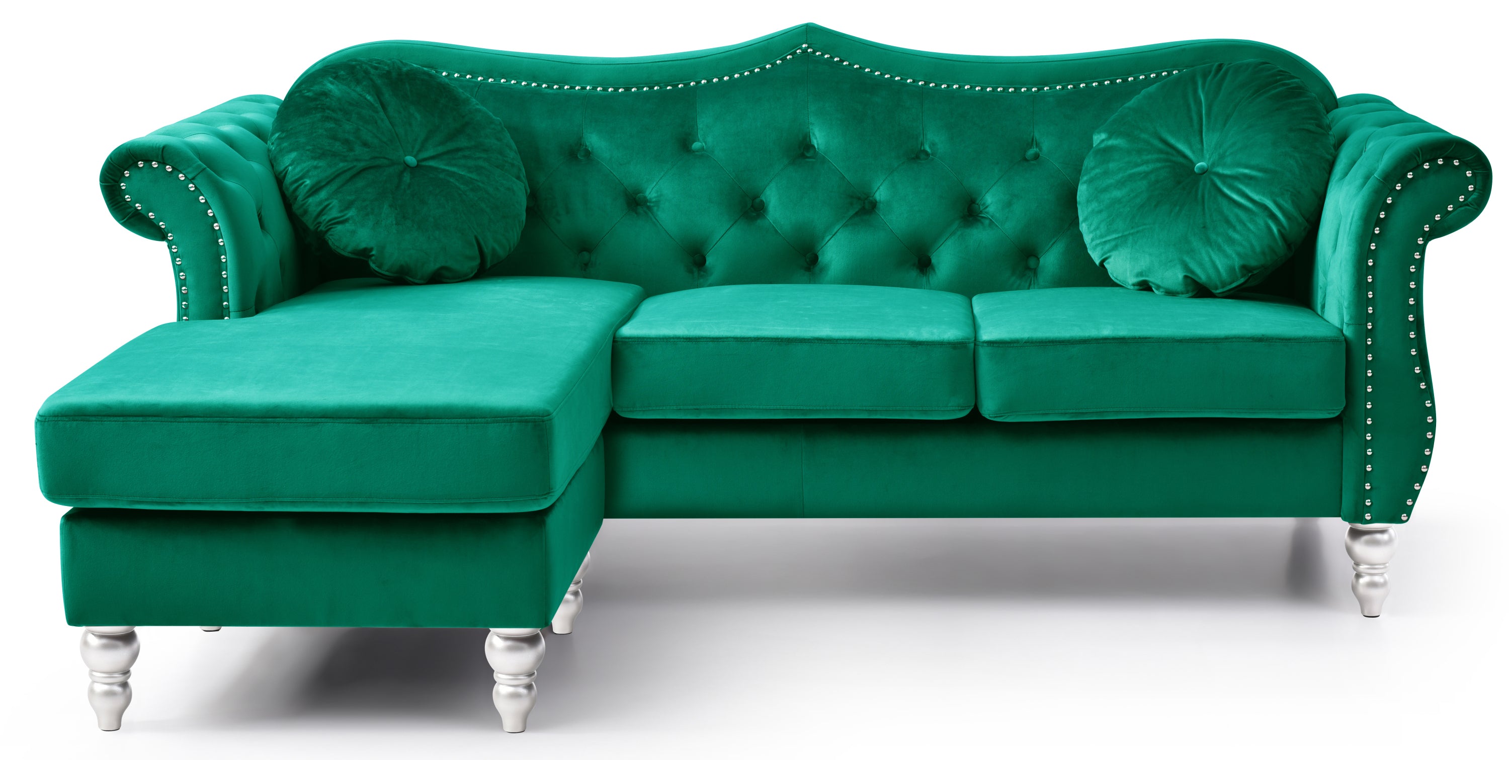 Glory Furniture Hollywood G0662B-SC Sofa Chaise , GREEN