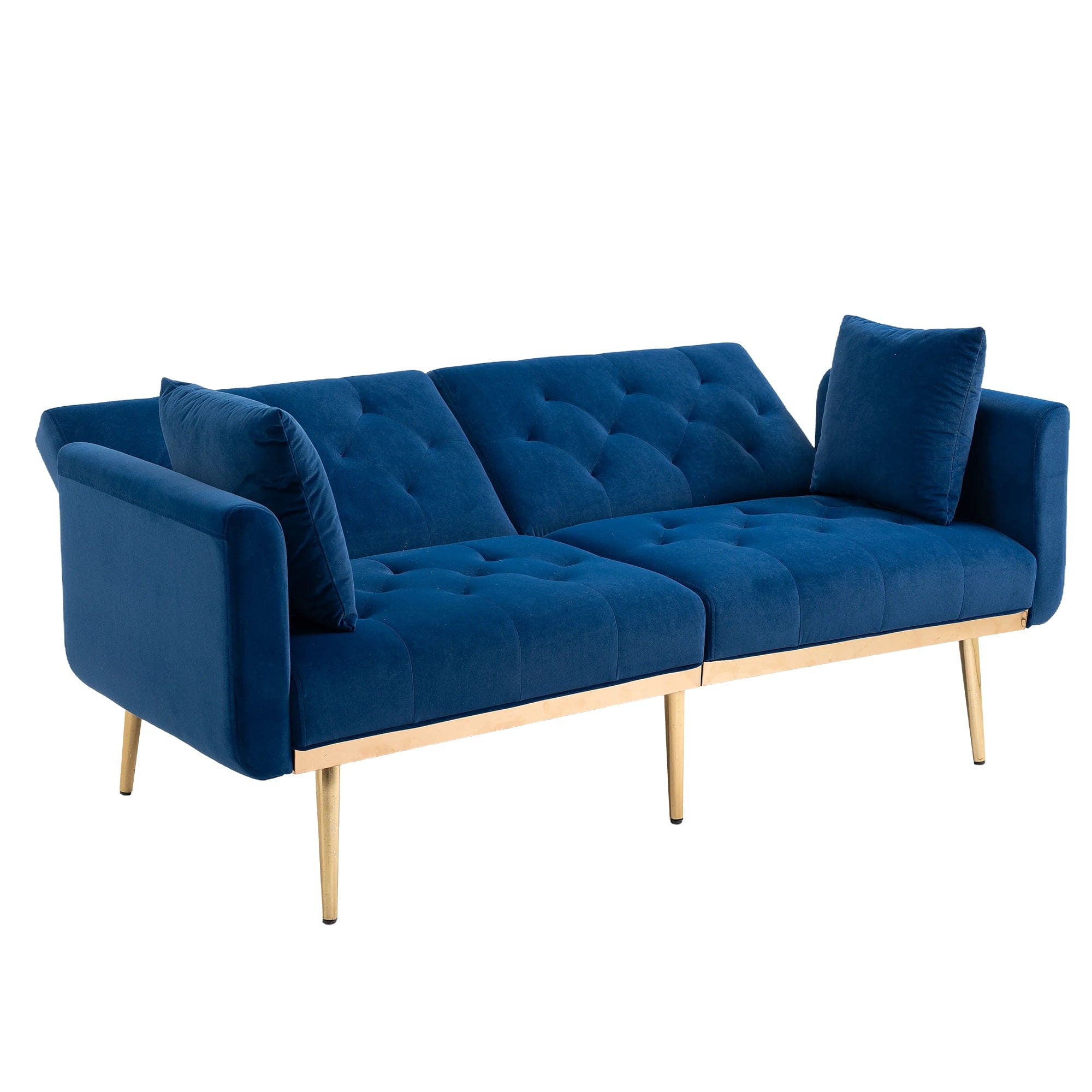 COOLMORE  Velvet  Sofa , Accent sofa .loveseat sofa with metal  feet