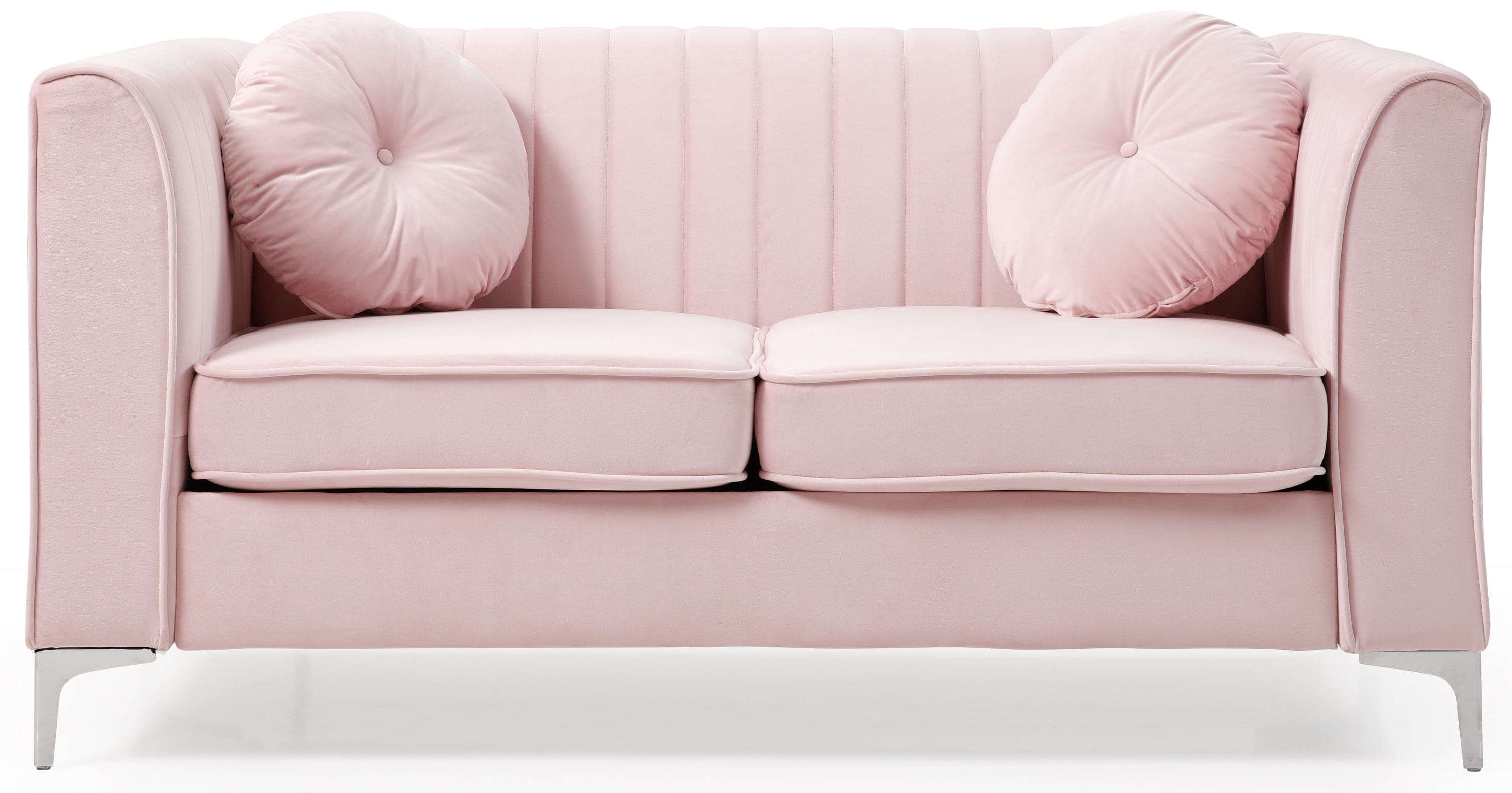 Glory Furniture Delray G794A-L Loveseat ( 2 Boxes ) , PINK