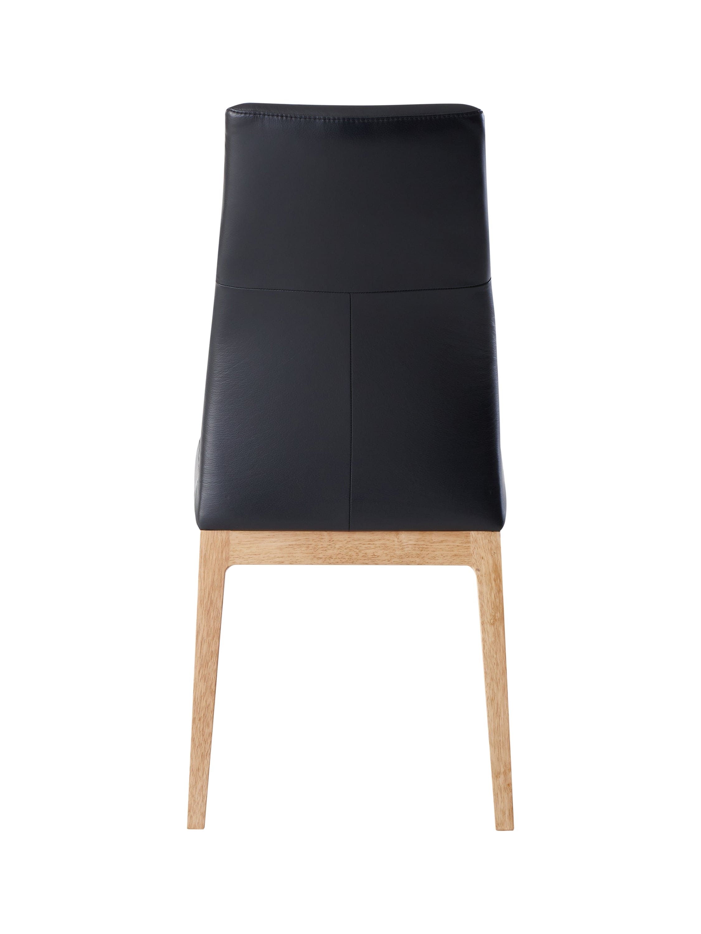 ACME Raquan Side Chair (Set-2), Black Leather & Walnut Finish DN02398