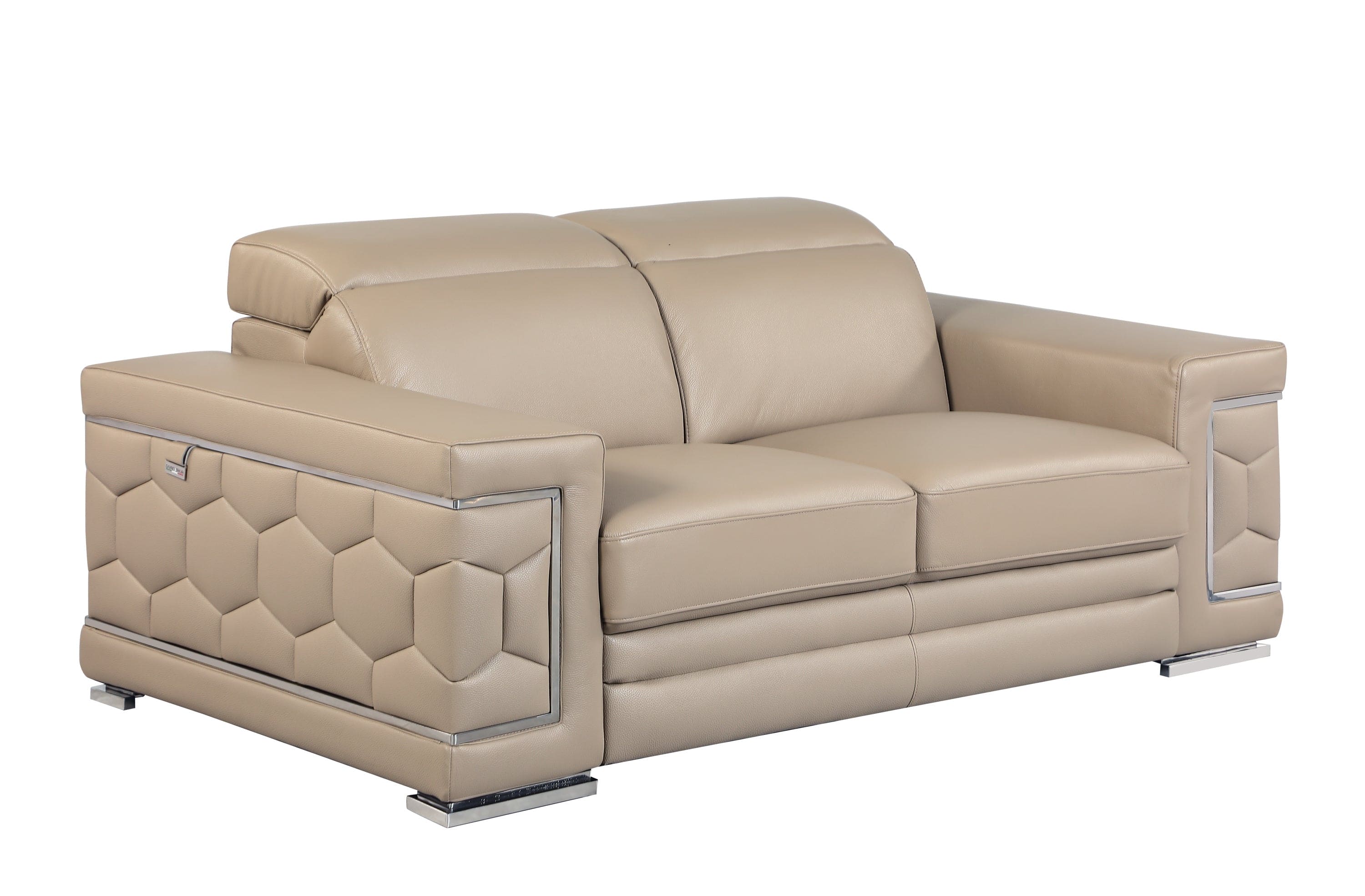 Top Grain Italian Leather Loveseat