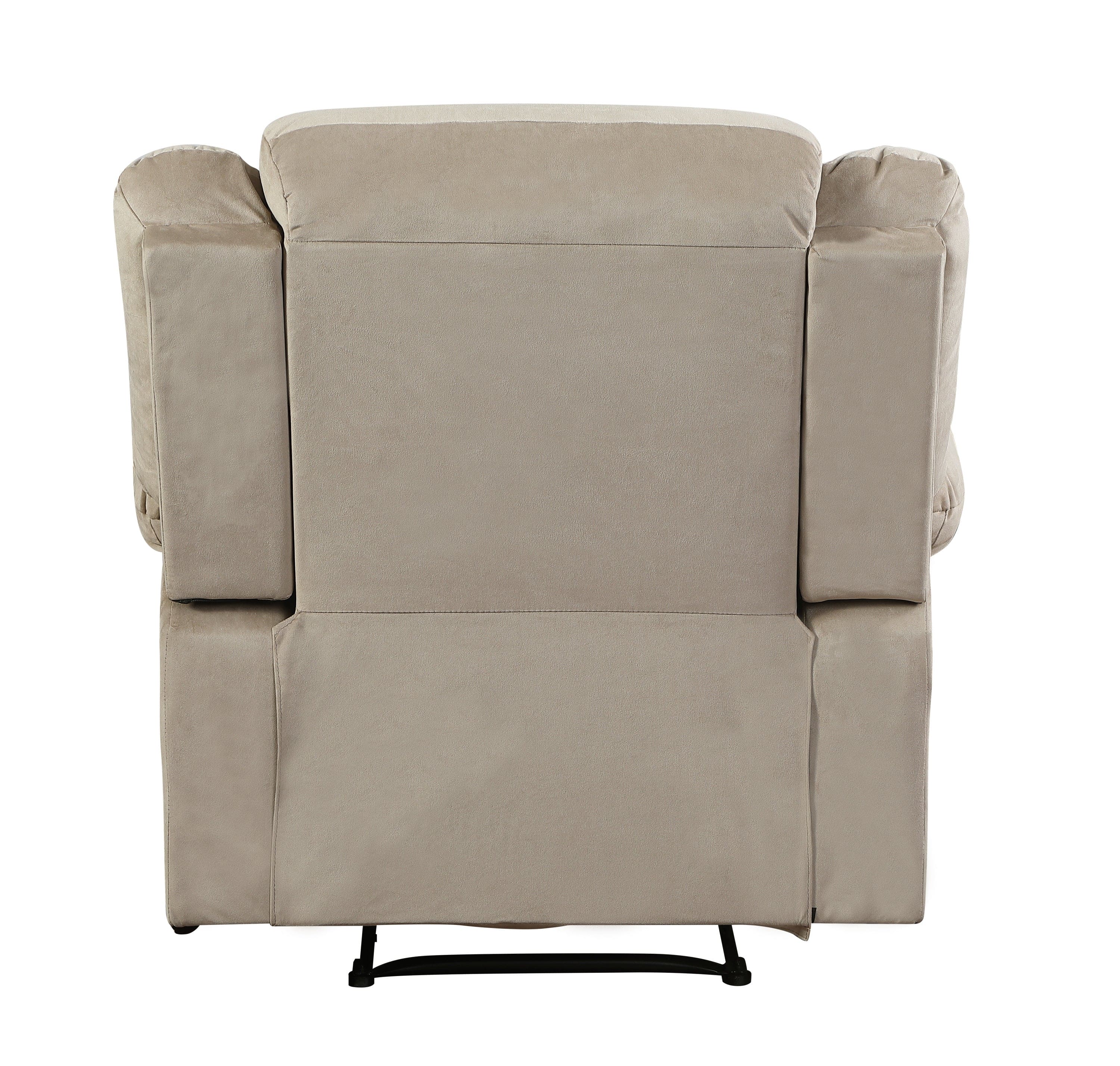 Global United Transitional Microfiber Fabric Recliner Chair