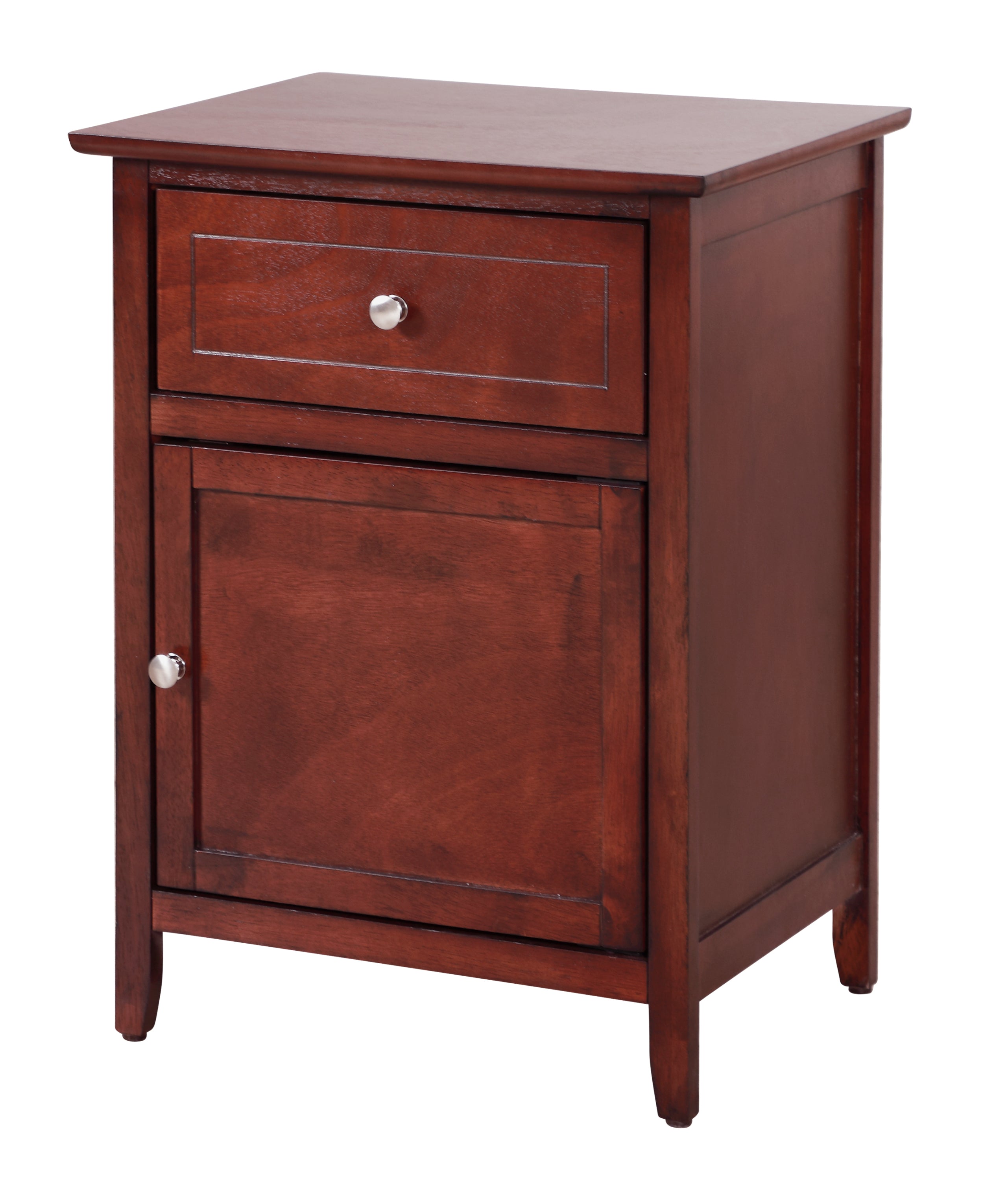 Glory Furniture Izzy G1410-N-00 1 Drawer /1 Door Nightstand , Cherry