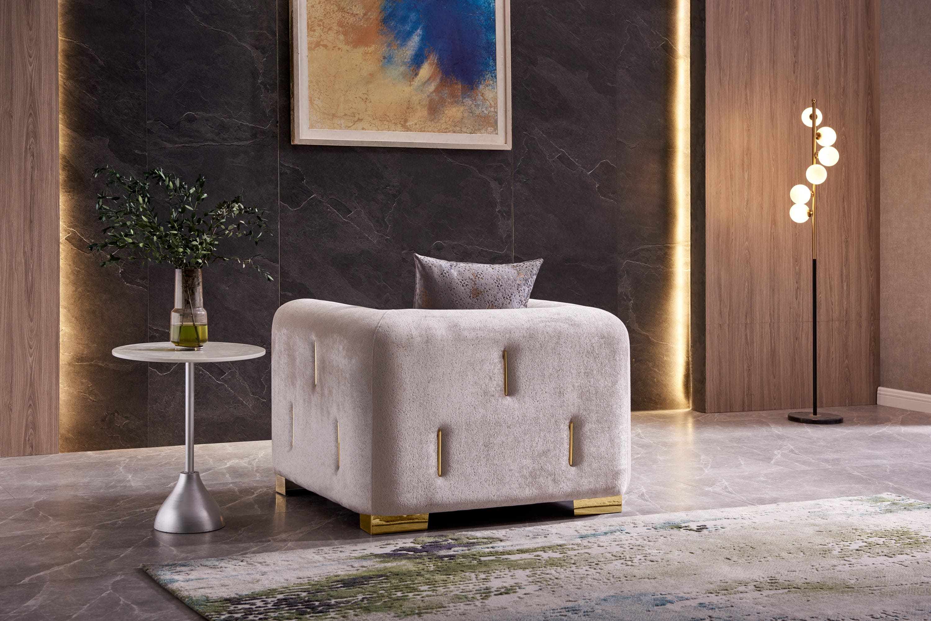 Impreza Modern Style Chair in Beige