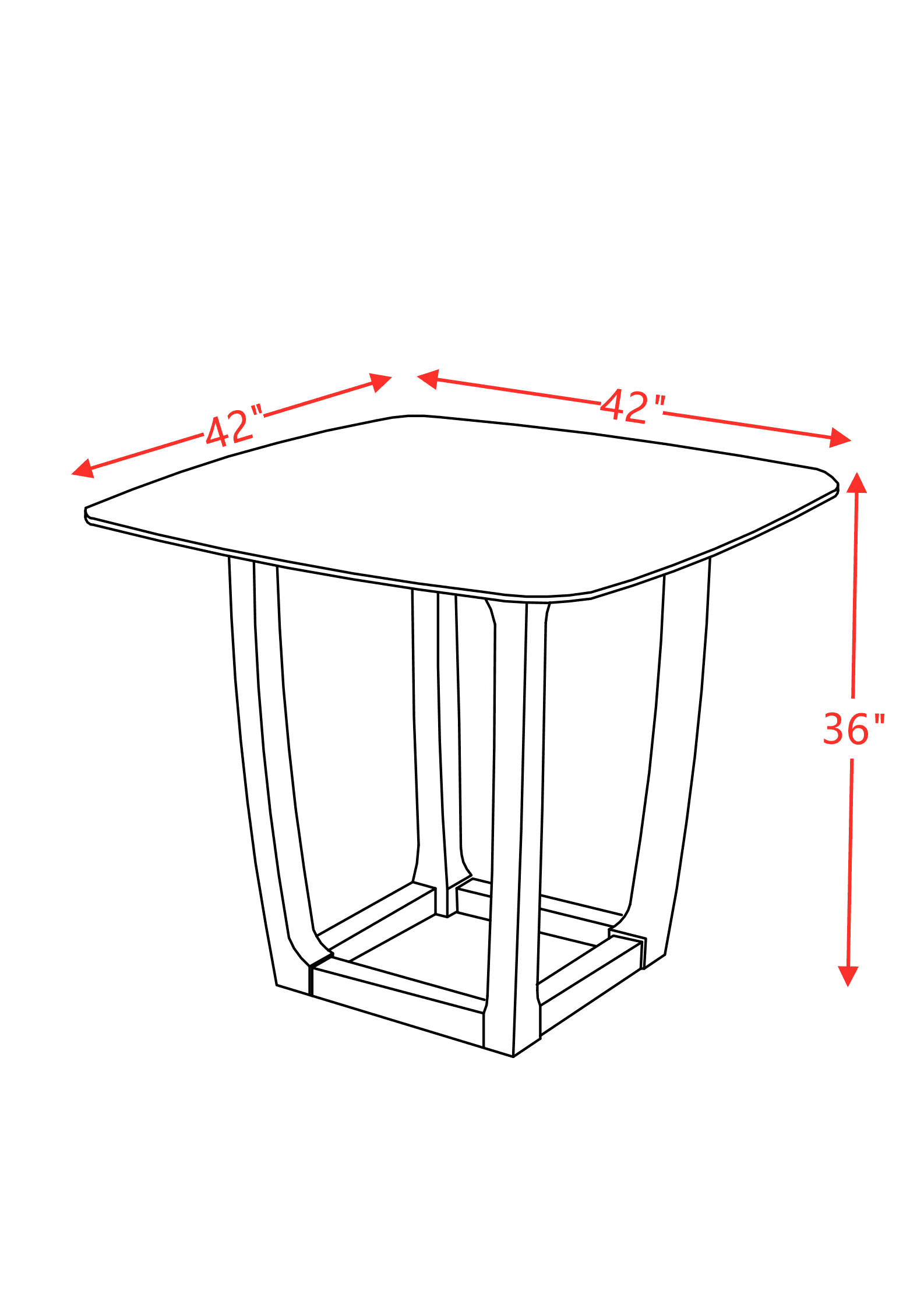 ACME Razo Counter Height Table, Marble & Weathered Espresso 72935