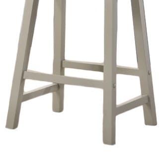 Set of 2 Alonzo Light Gray Backless Ergonomic Counter Height Stool