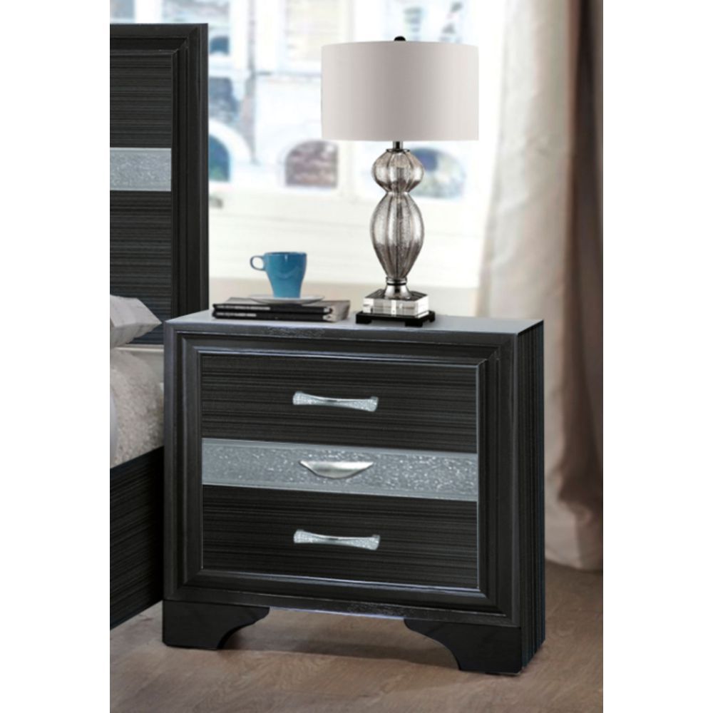 ACME Naima Nightstand in Black 25903